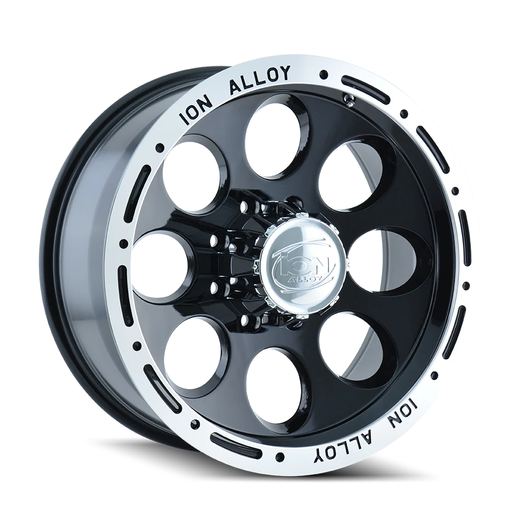 ION 174 GLOSS BLACK MACHINED 17X9 5-127 0MM 83.82MM - 174-7973B - Ion Alloy