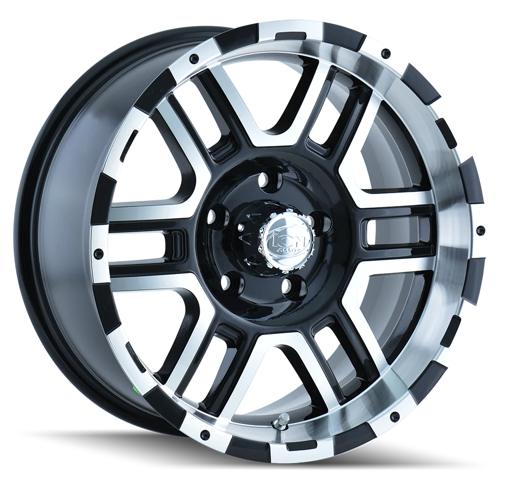 ION 179 SATIN BLACK MACHINED 18X9 8-165.1 12MM 130.8MM - 179-8981B - Ion Alloy