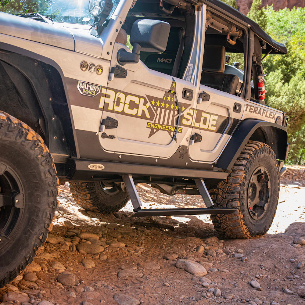 Jeep JK Side Step Slider Set For 07-18 Wrangler JK 4 Door Models Set Rock Slide Engineering - BD-SS-300-JK4 - Image 6