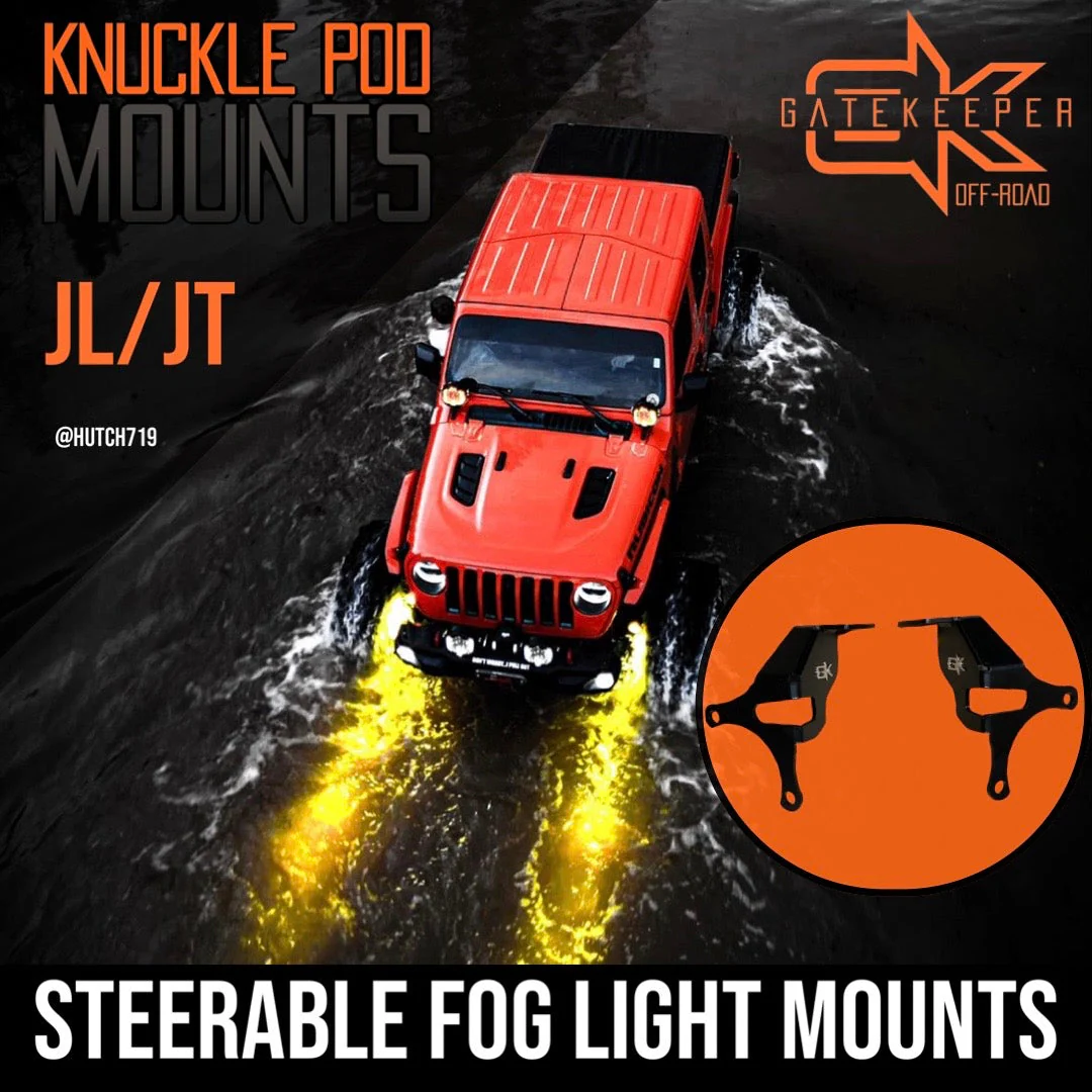 Jeep JL / JT Steerable Knuckle Pod Light Mounts (2018+ Gladiator/Wrangler) - Image 7