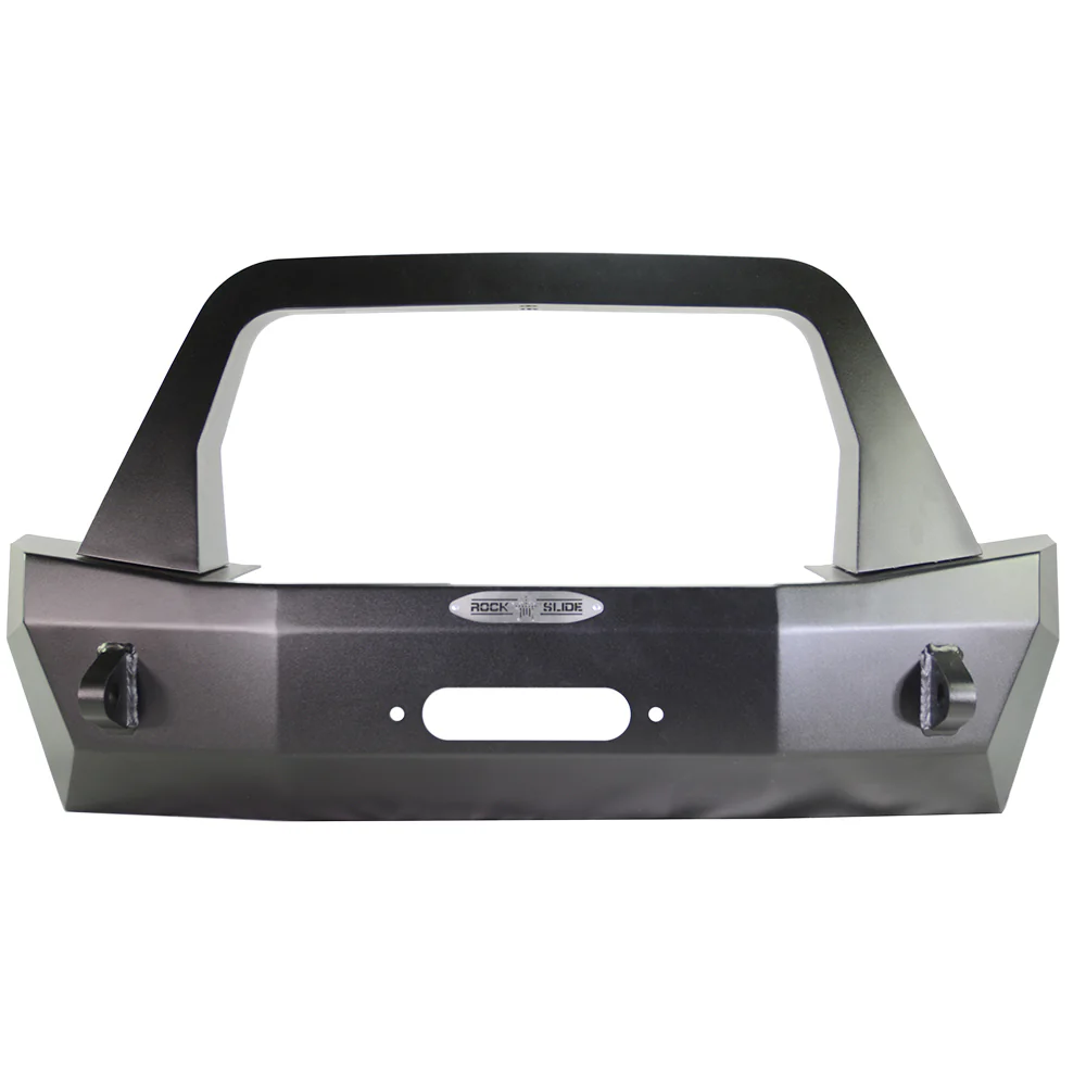 Jeep JL Shorty Front Bumper For 18-Pres Wrangler JL Complete With Winch Plate Rigid Series Rock Slide Engineering - FB-S-100-JL - Image 10