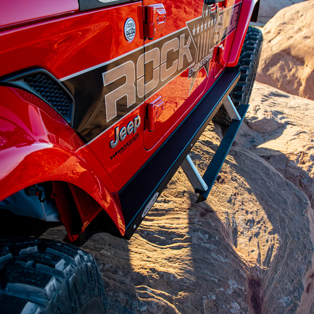 Jeep JL Side Step Sliders For 2024 Wrangler JL 4 Door Models Set Rock Slide Engineering - BD-SS-301-JL4 - Image 4