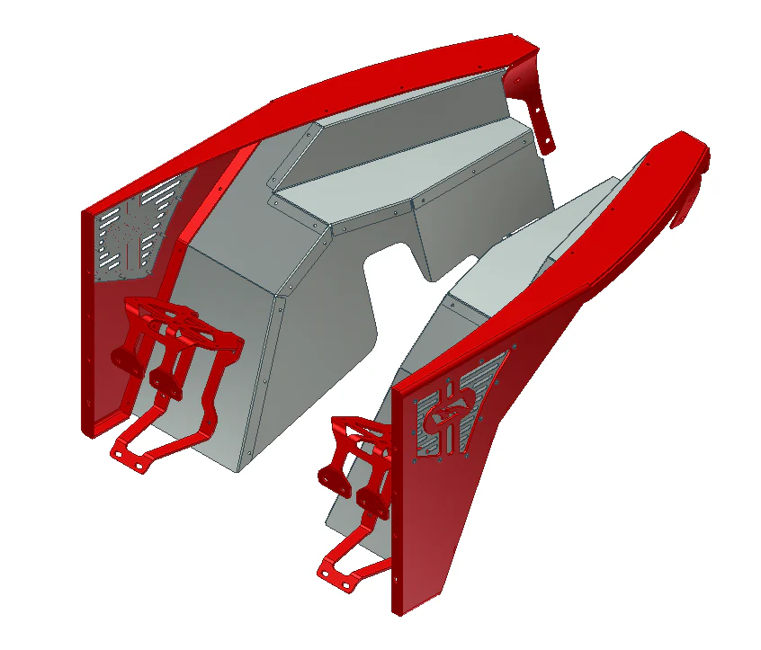 Jeep TJ Fenders 0 Inch Flare W/Inner Fender Stock Cut Outs High Line 97-06 Wrangler TJ/LJ Pair Motobilt - MB1083-0-IF - Image 3