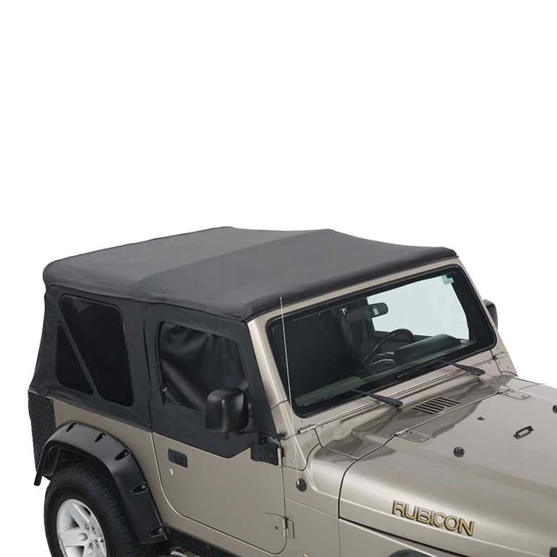 Jeep TJ Replacement Soft Top With Upper Doors For 97-06 Wrangler TJ Black Diamond King 4WD - 14010135 - Image 10