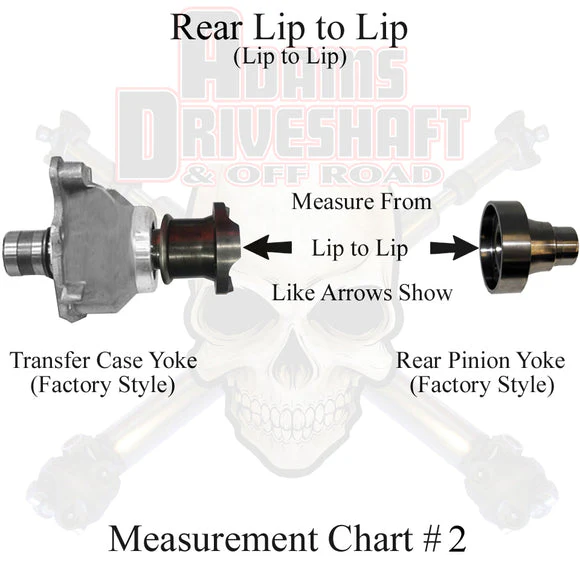JK Rear 1350 CV Greaseable Driveshaft 4 Door Adams Driveshaft - ASDJK-1350R-G4D - Image 4