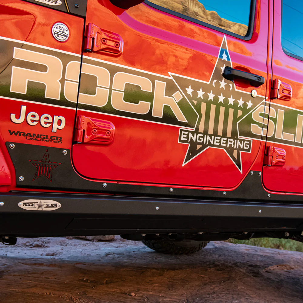JL 4 Door Step Slider Rocker Guards Rock Slide Engineering - AX-SS-RG-JL4 - Image 4