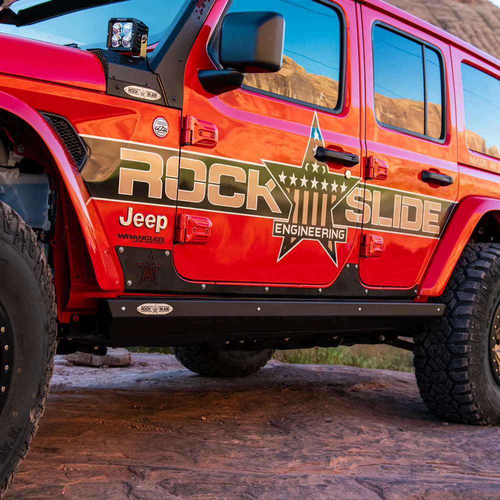 JL 4 Door Step Slider Rocker Guards Rock Slide Engineering - AX-SS-RG-JL4 - Image 5