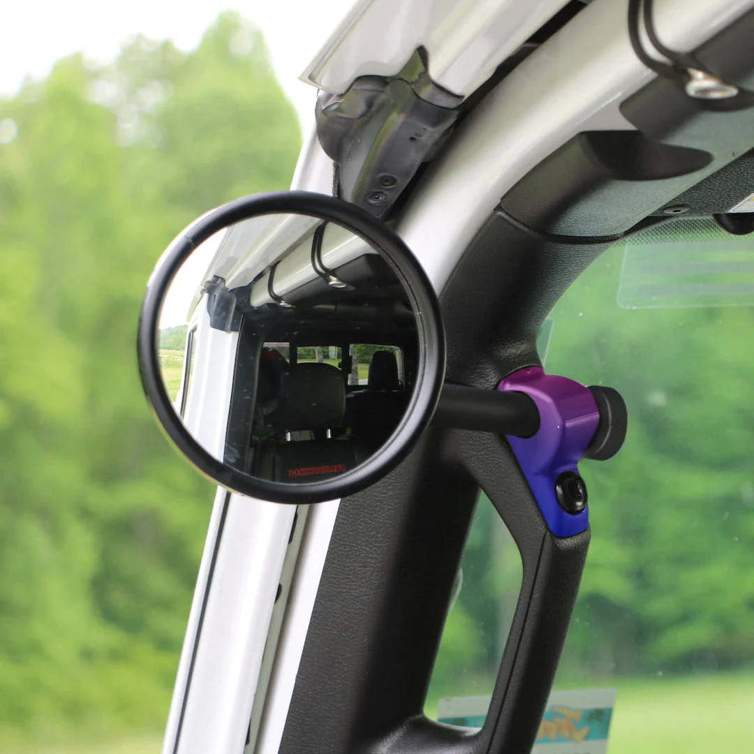 JL/JLU A-Pillar Side Jeep Mirrors with Base Mount Driver AND Passenger - Image 18