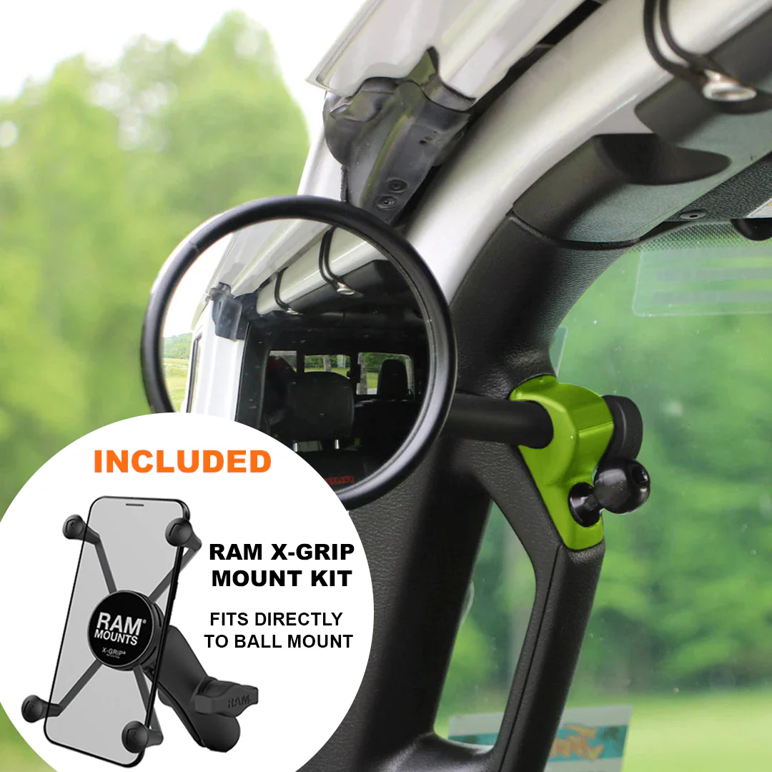 JL/JLU A-Pillar Side Jeep Mirrors with Base Mount Driver AND Passenger - Image 44