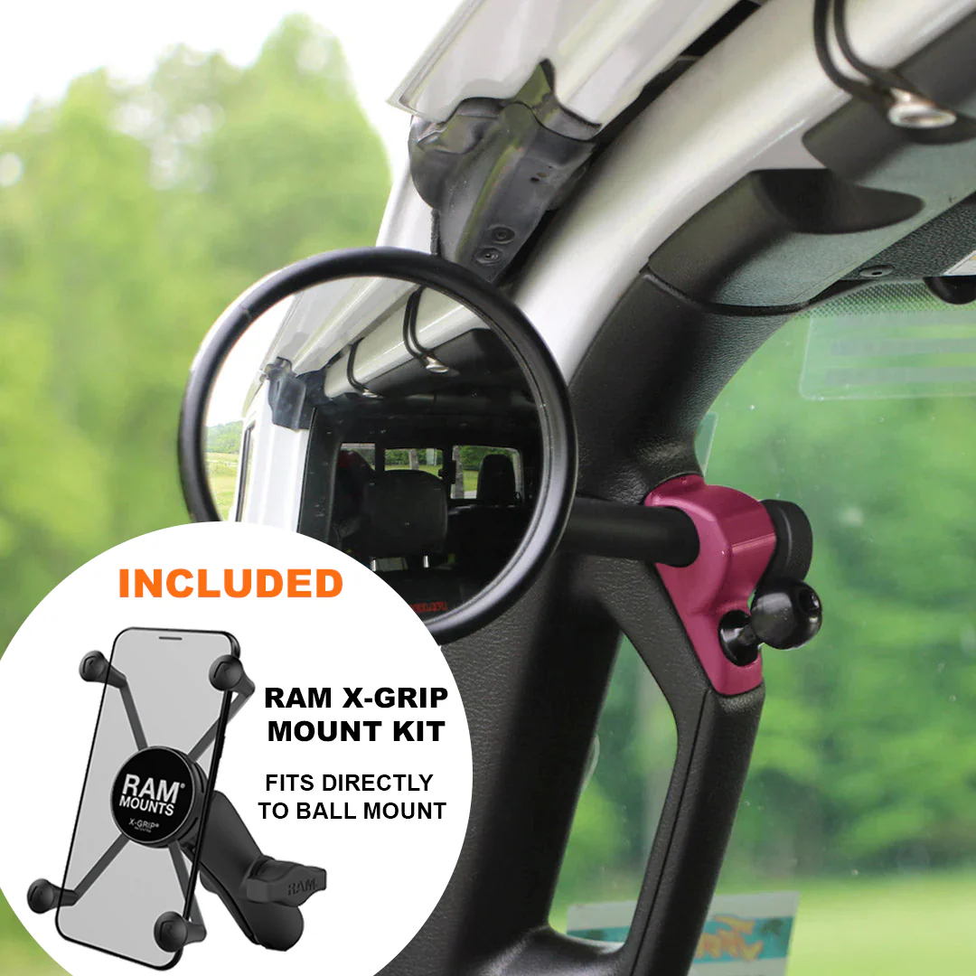 JL/JLU A-Pillar Side Jeep Mirrors with Base Mount Driver AND Passenger - Image 47