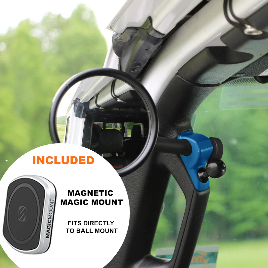 JL/JLU A-Pillar Side Jeep Mirrors with Base Mount Driver AND Passenger - Image 65