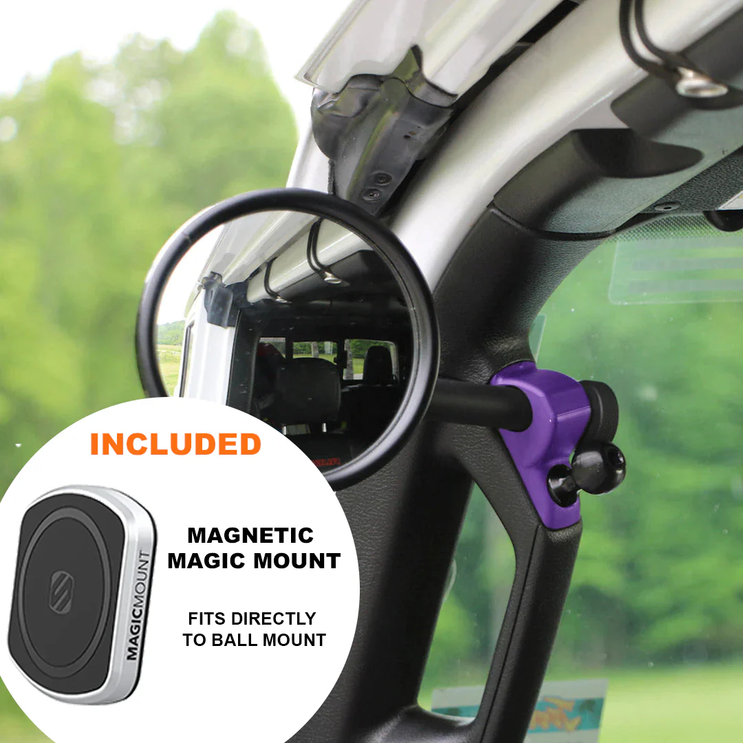 JL/JLU A-Pillar Side Jeep Mirrors with Base Mount Driver AND Passenger - Image 68