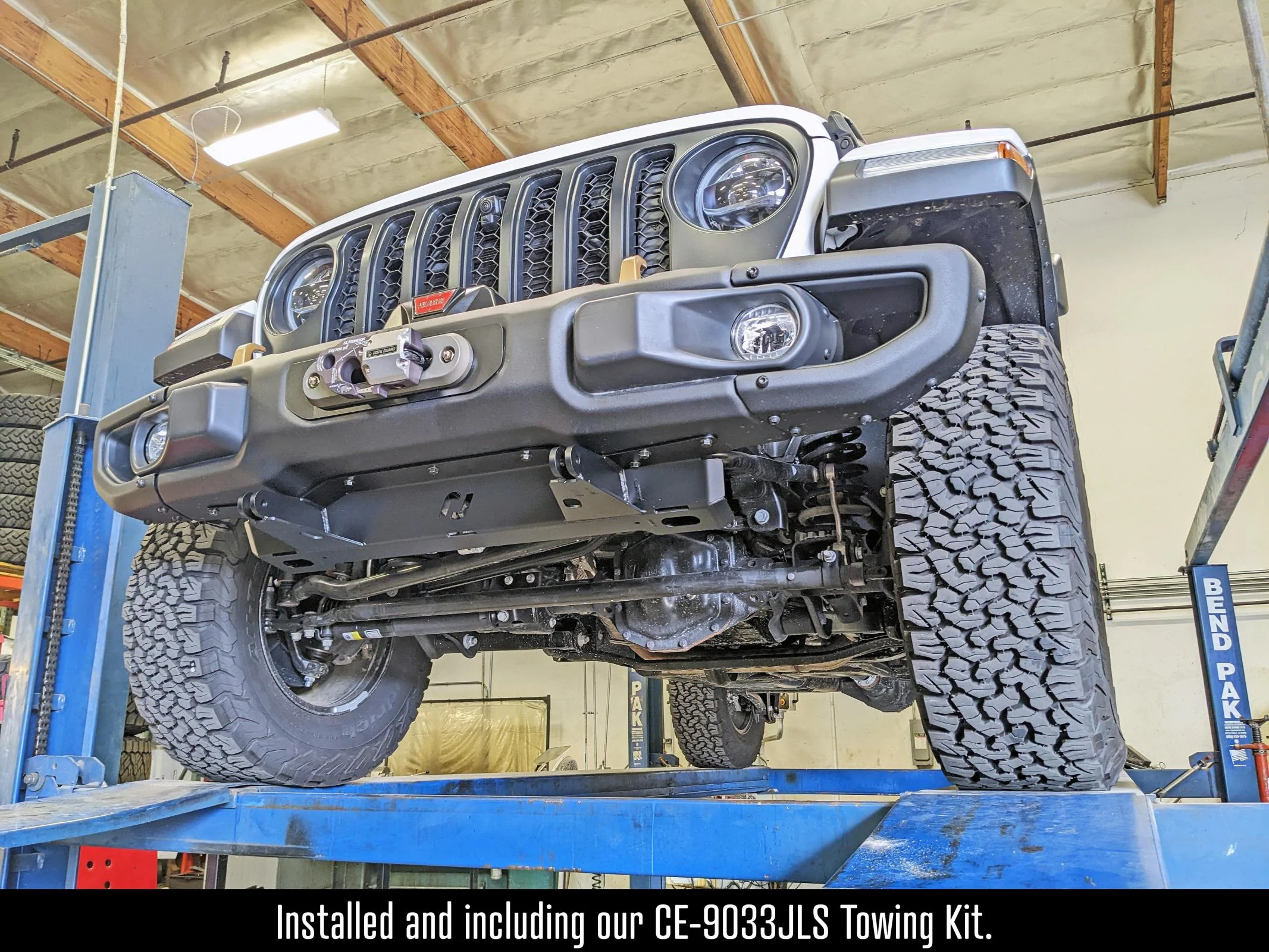 JL/JT Winch Plate Kit for Factory Steel Bumper (for use with or without CE-9033JLS RockJock Towing Kit) RockJock 4X4 - RJ-641100-101 - Image 4