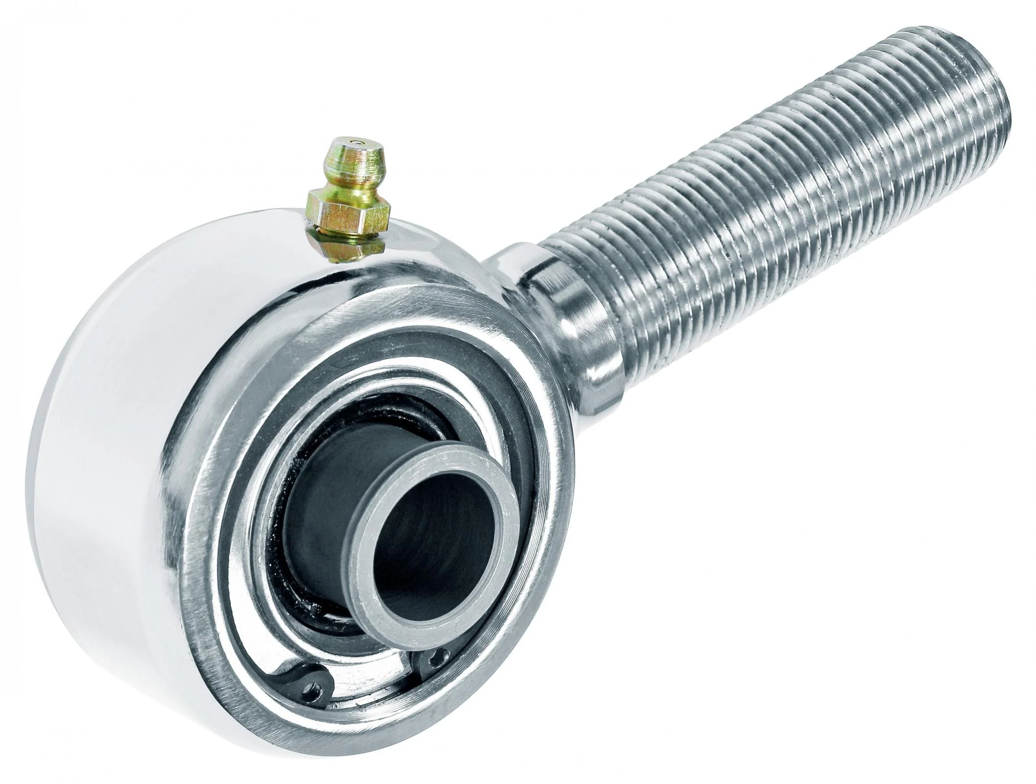 Johnny Joint Rod End 2 Inch Polished Stainless Steel Narrow 3/4 Inch-16 LH Threads 1.800 Inch x .625 Inch Ball RockJock 4X4 - CE-9112SSN75L-16