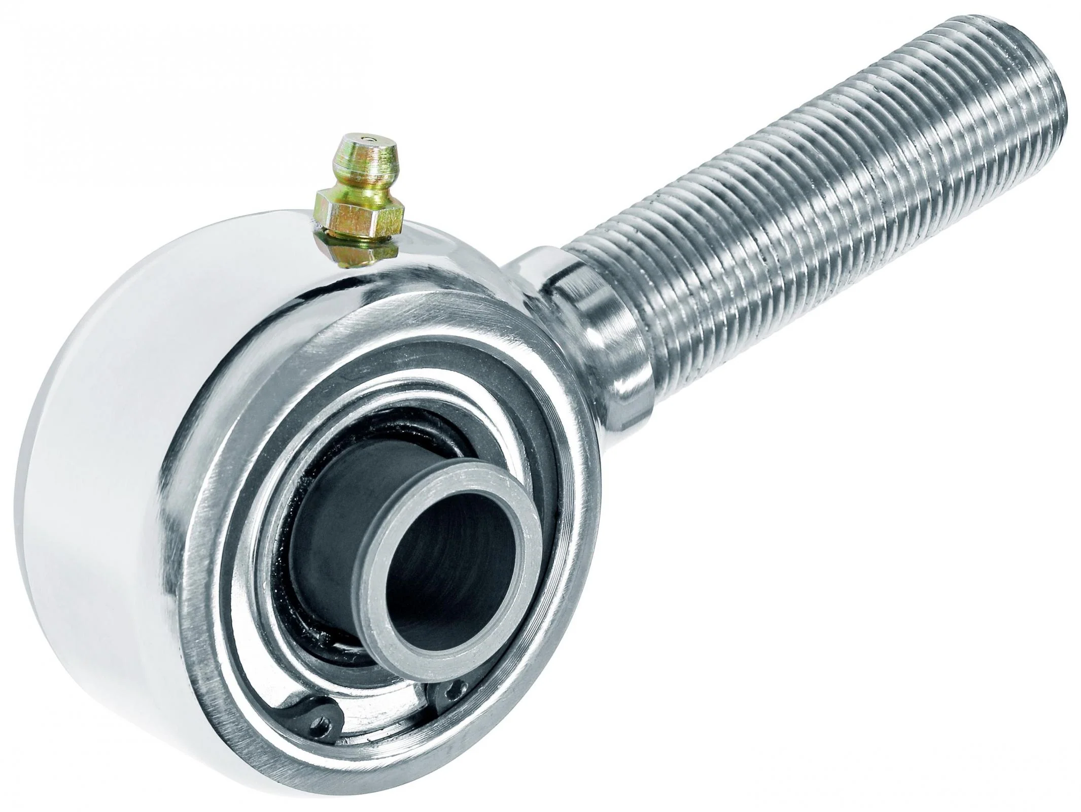 Johnny Joint Rod End 2 Inch Polished Stainless Steel Narrow 3/4 Inch-16 RH Threads 2 Inch x .515 Inch Ball RockJock 4X4 - RJ-303101-102