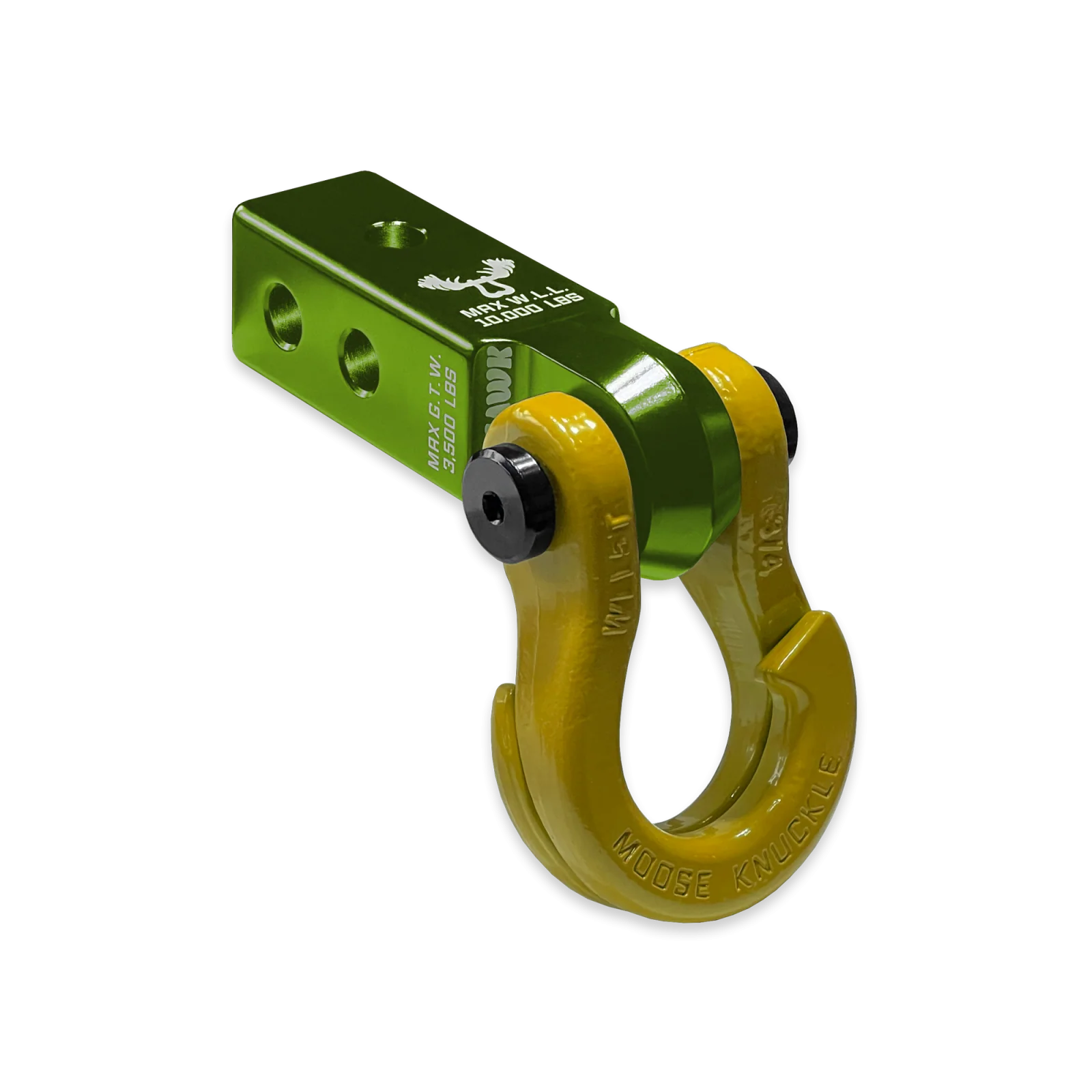 Jowl 3/4 Split Shackle and Mohawk 2.0 Receiver Combo Bean Green / Detonator Yellow Moose Knuckle Offroad - FN000032-004 - Moose Knuckle Offroad