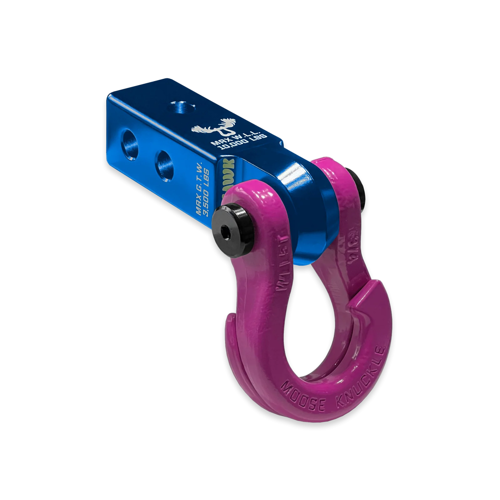 Jowl 3/4 Split Shackle and Mohawk 2.0 Receiver Combo Blue Pill / Pogo Pink Moose Knuckle Offroad - FN000031-008 - Moose Knuckle Offroad