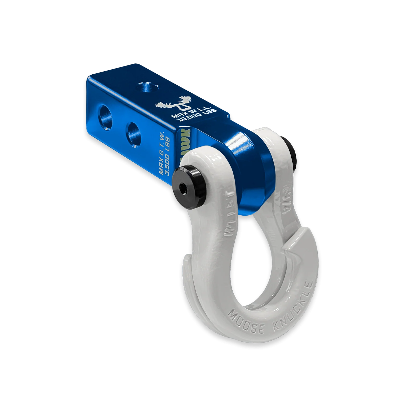 Jowl 3/4 Split Shackle and Mohawk 2.0 Receiver Combo Blue Pill / Pure White Moose Knuckle Offroad - FN000031-011 - Moose Knuckle Offroad