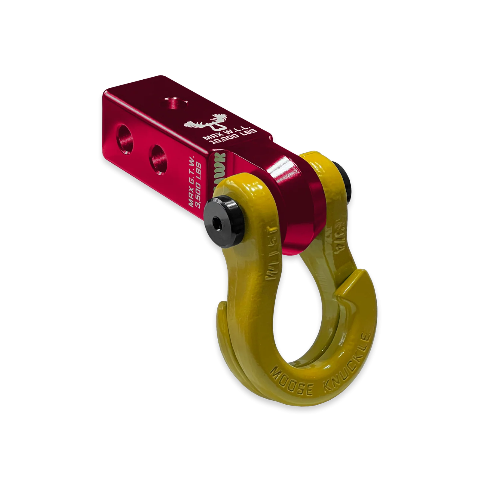 Jowl 3/4 Split Shackle and Mohawk 2.0 Receiver Combo Red Rum / Detonator Yellow Moose Knuckle Offroad - FN000030-004 - Moose Knuckle Offroad