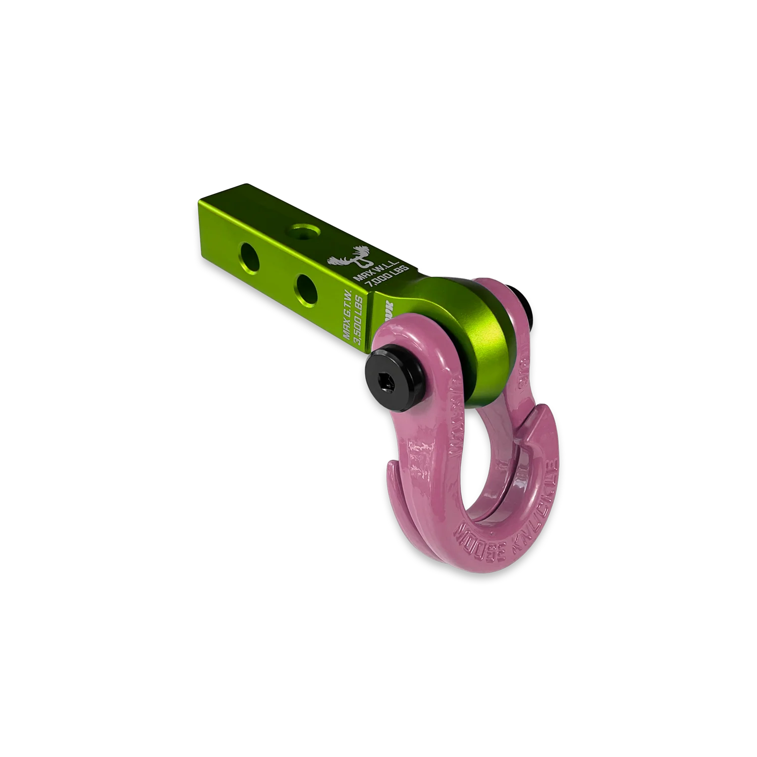 Jowl 5/8 Split Shackle and Mohawk 1.25 Receiver Combo Bean Green / Black Hole Moose Knuckle Offroad - FN000046-009 - Moose Knuckle Offroad