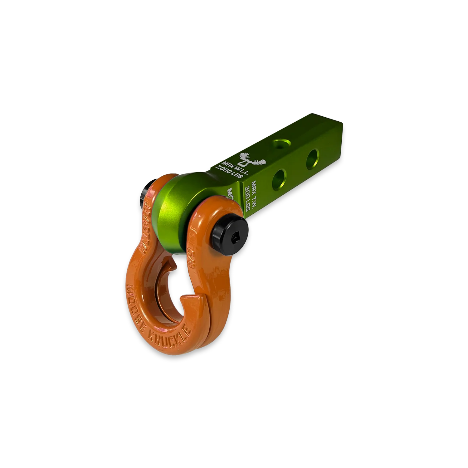 Jowl 5/8 Split Shackle and Mohawk 1.25 Receiver Combo Bean Green / Pure White Moose Knuckle Offroad - FN000046-011 - Moose Knuckle Offroad