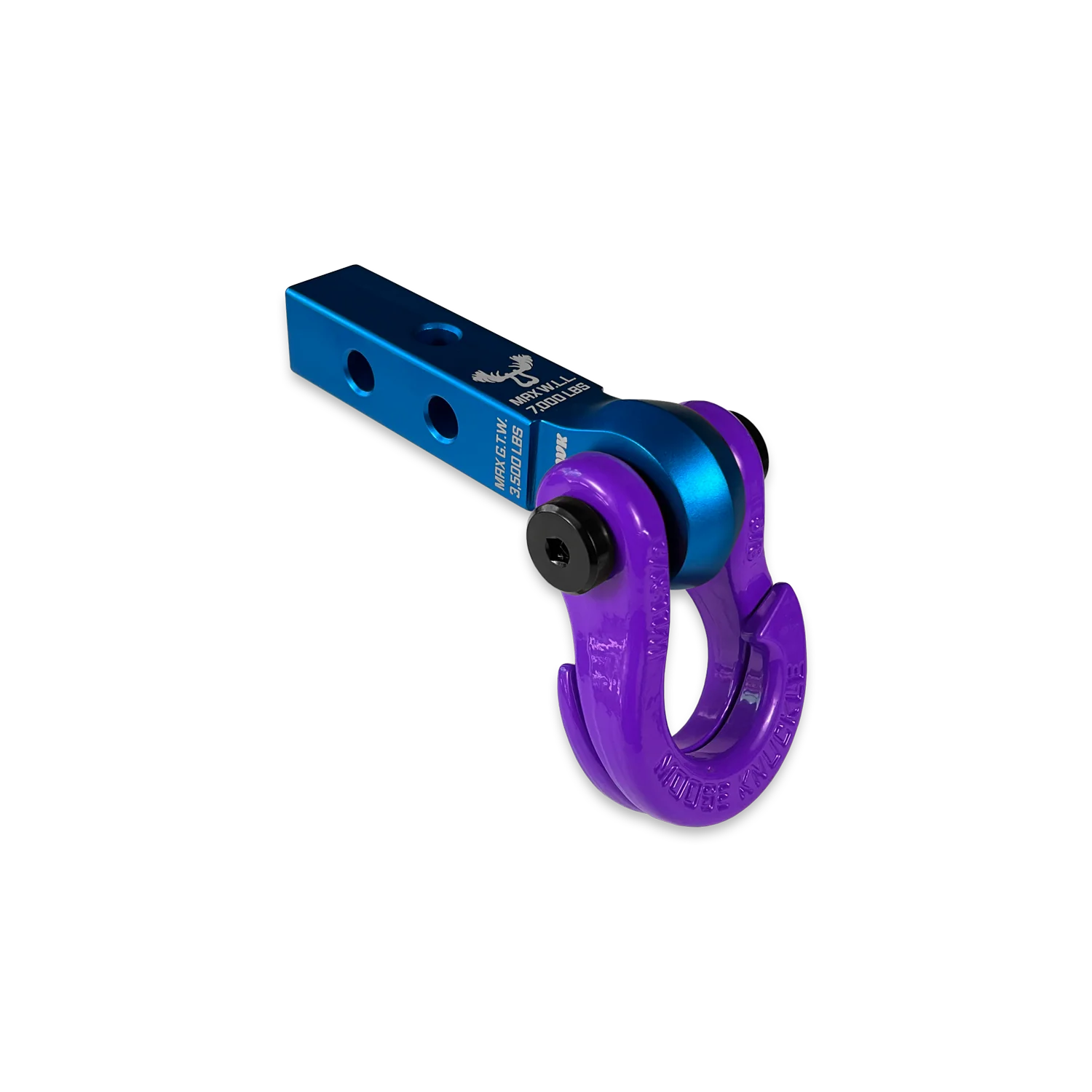Jowl 5/8 Split Shackle and Mohawk 1.25 Receiver Combo Blue Pill / Grape Escape Moose Knuckle Offroad - FN000045-001 - Moose Knuckle Offroad - Image 2