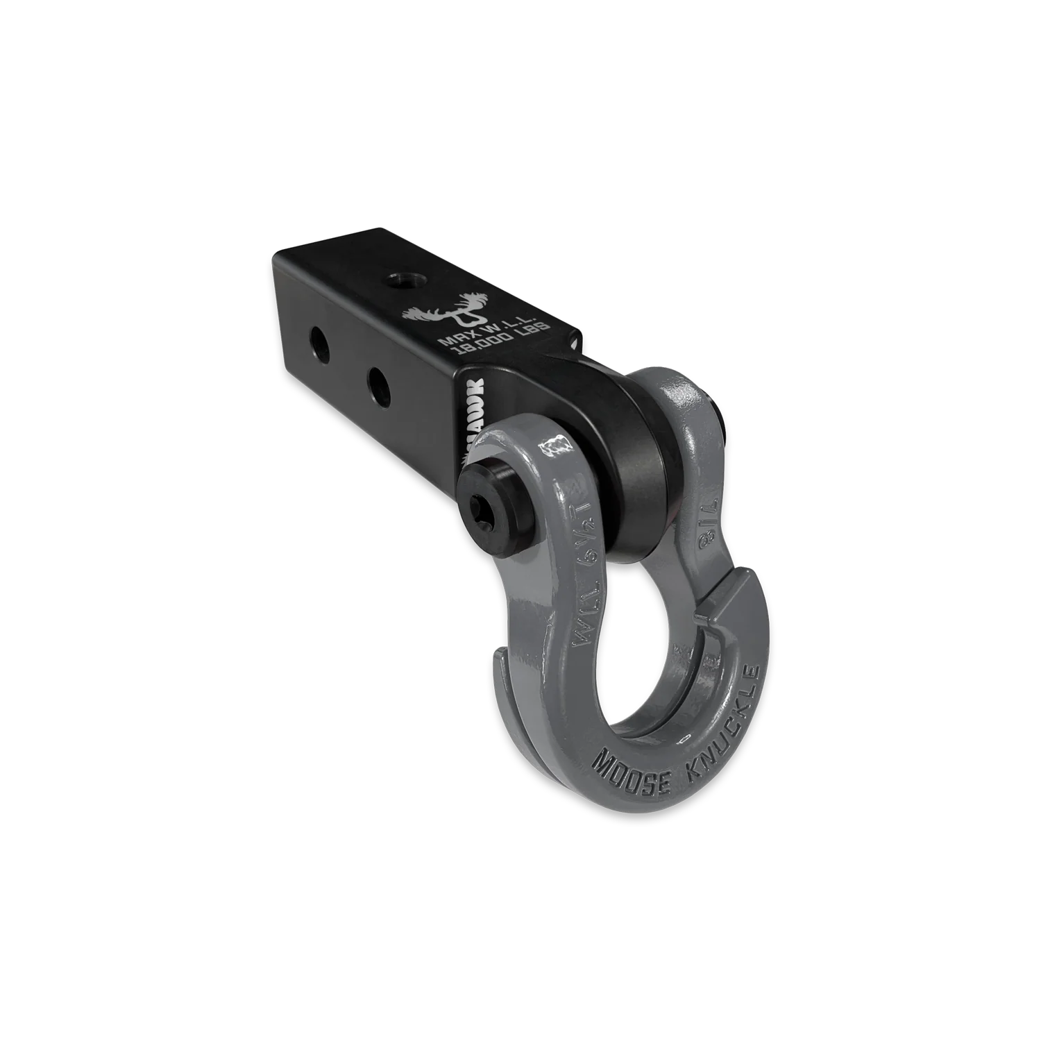 Jowl 7/8 Split Shackle and Mohawk 2.5 Receiver Combo Black Lung / Gun Gray Moose Knuckle Offroad - FN000048-010 - Moose Knuckle Offroad