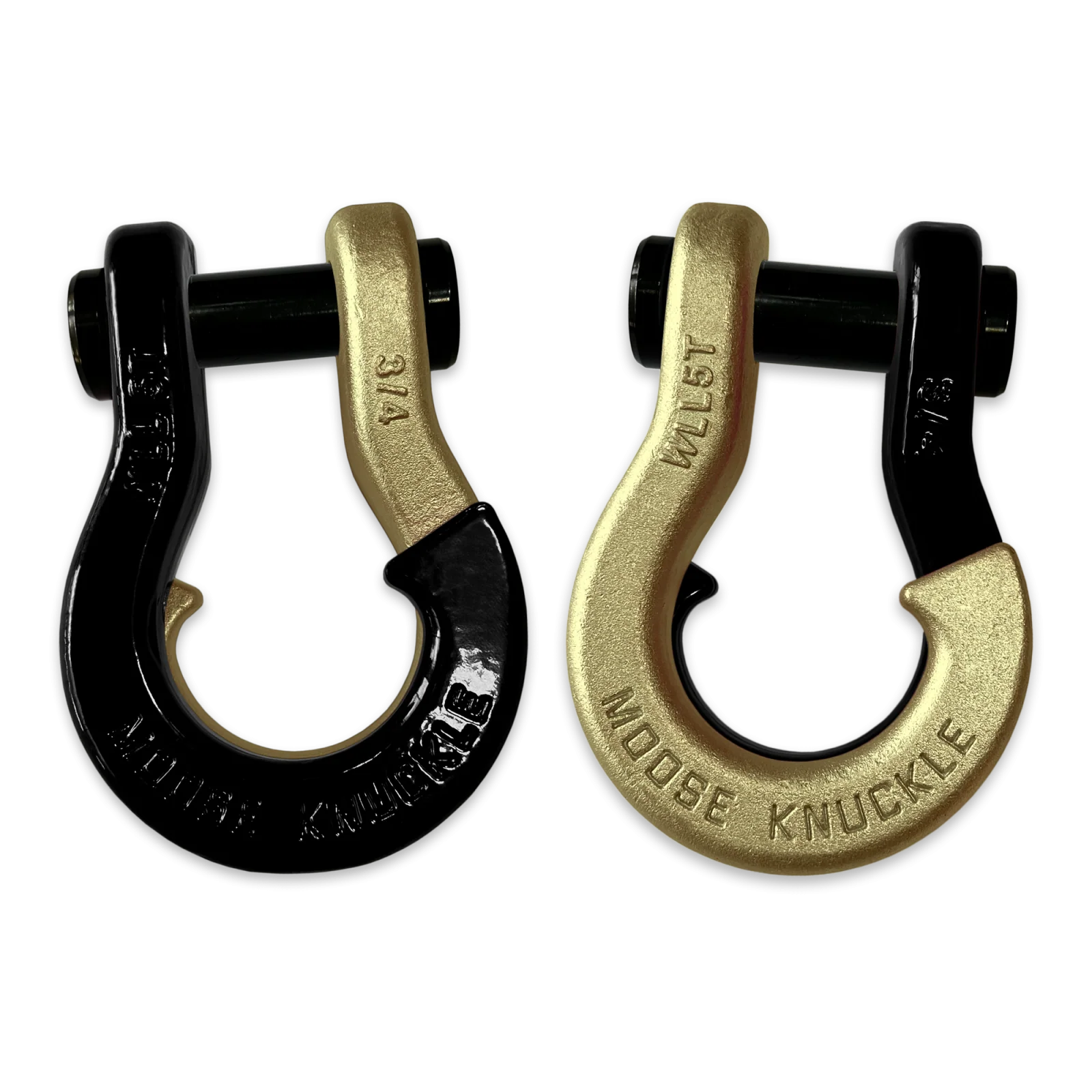 Jowl Recovery Split Shackle 3/4 Black Hole and Brass Knuckle Combo Moose Knuckle Offroad - FN000020-025 - Moose Knuckle Offroad