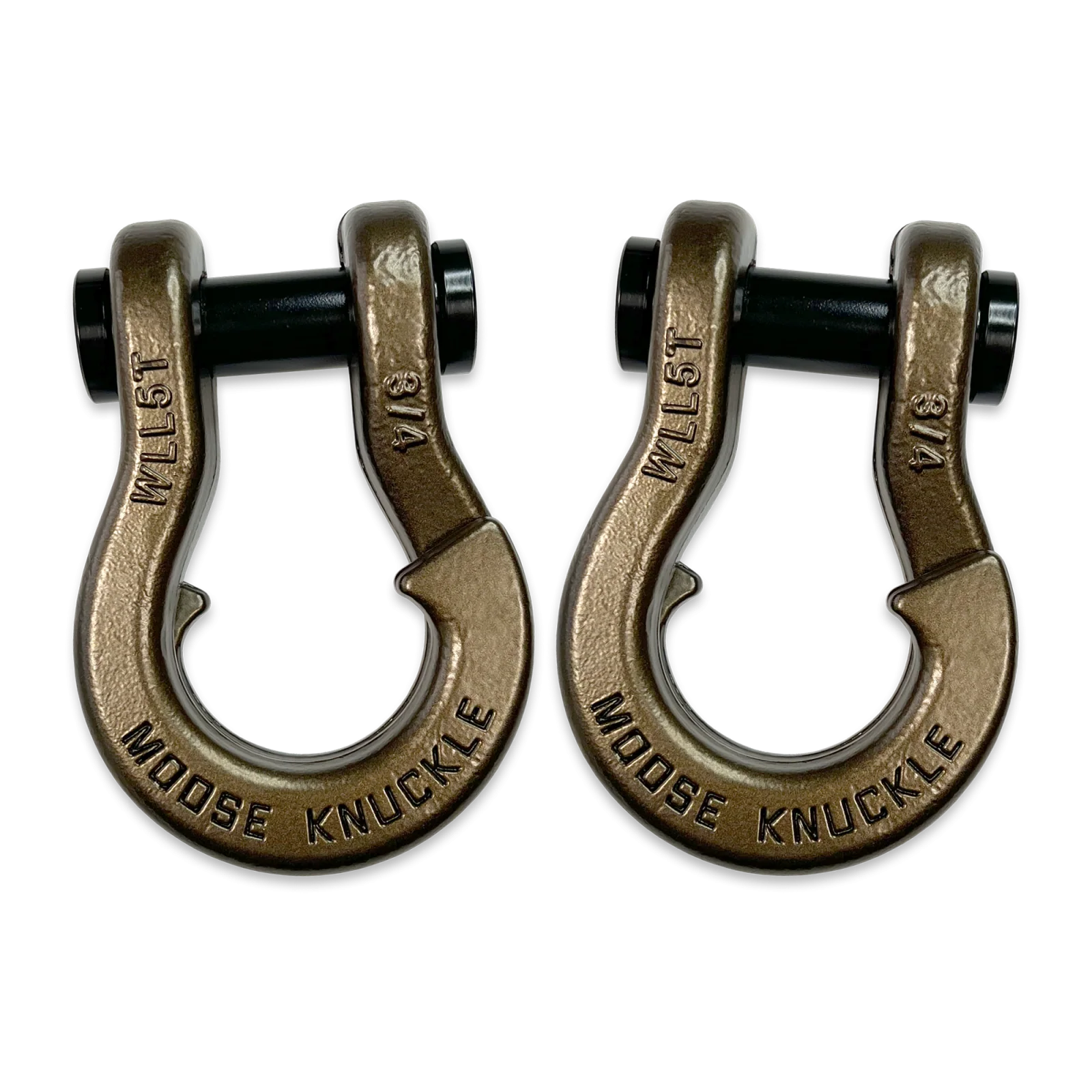 Jowl Recovery Split Shackle 3/4 Buff Bronze and Buff Bronze Combo Moose Knuckle Offroad - FN000020-212 - Moose Knuckle Offroad