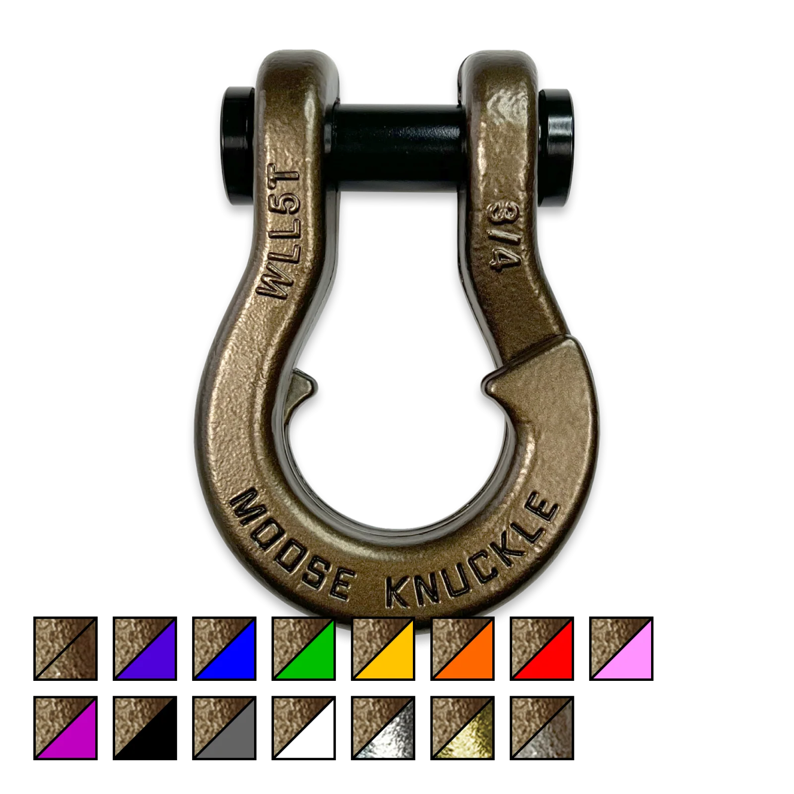 Jowl Recovery Split Shackle 3/4 Buff Bronze Moose Knuckle Offroad - FN000020-211 - Moose Knuckle Offroad