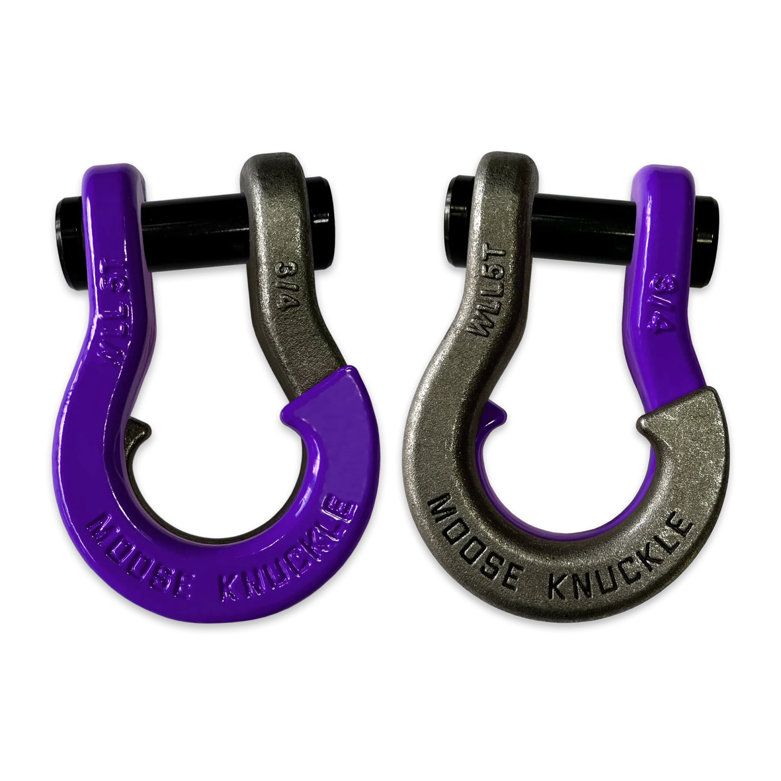 Jowl Recovery Split Shackle 3/4 Grape Escape and Raw Dog Combo Moose Knuckle Offroad - FN000020-065 - Moose Knuckle Offroad