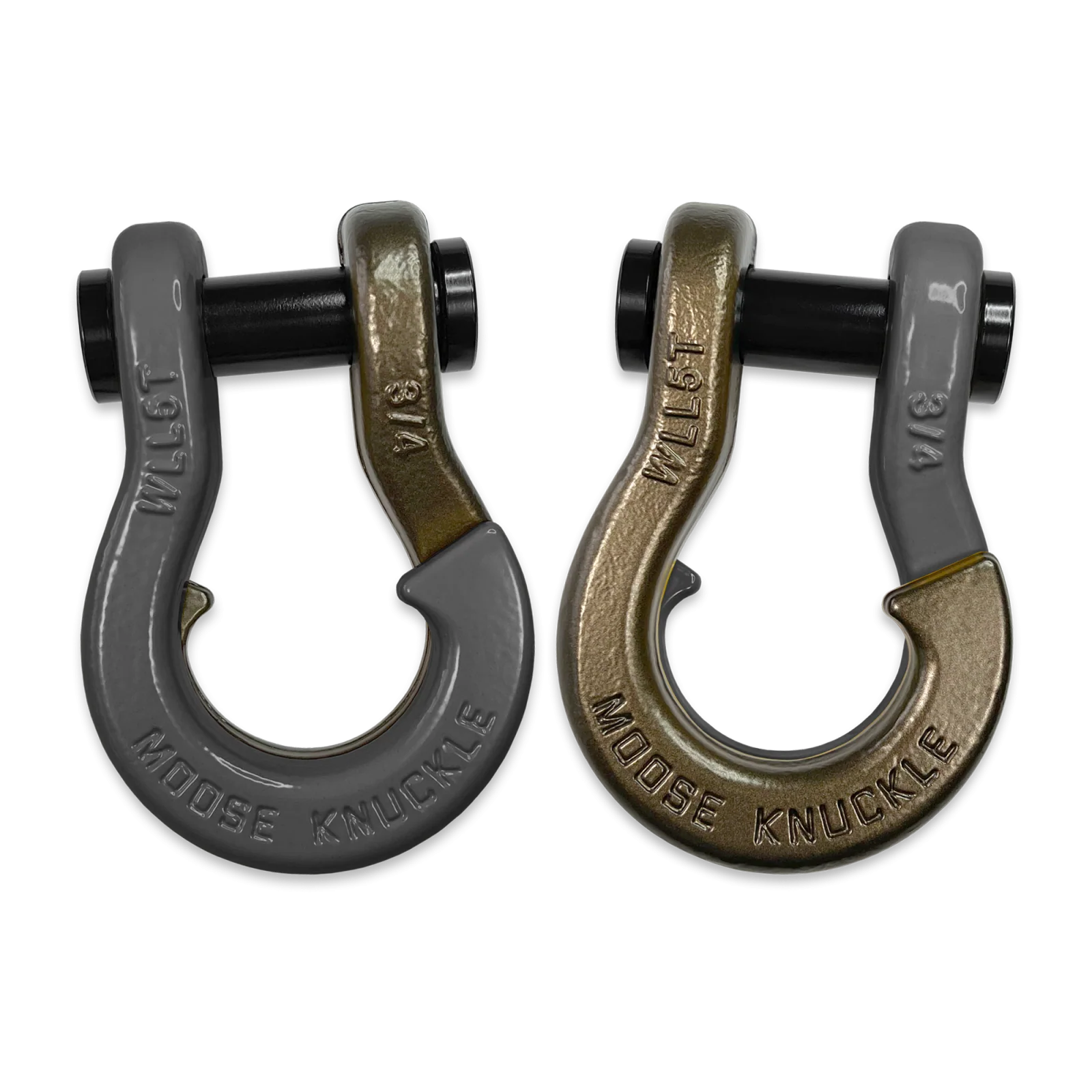 Jowl Recovery Split Shackle 3/4 Gun Gray and Buff Bronze Combo Moose Knuckle Offroad - FN000020-228 - Moose Knuckle Offroad