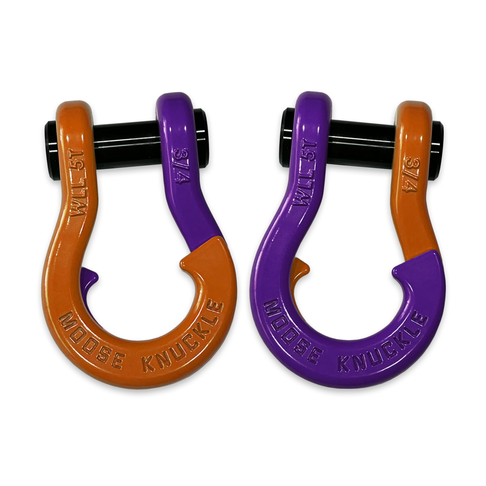 Jowl Recovery Split Shackle 3/4 Obscene Orange and Grape Escape Combo Moose Knuckle Offroad - FN000020-109 - Moose Knuckle Offroad