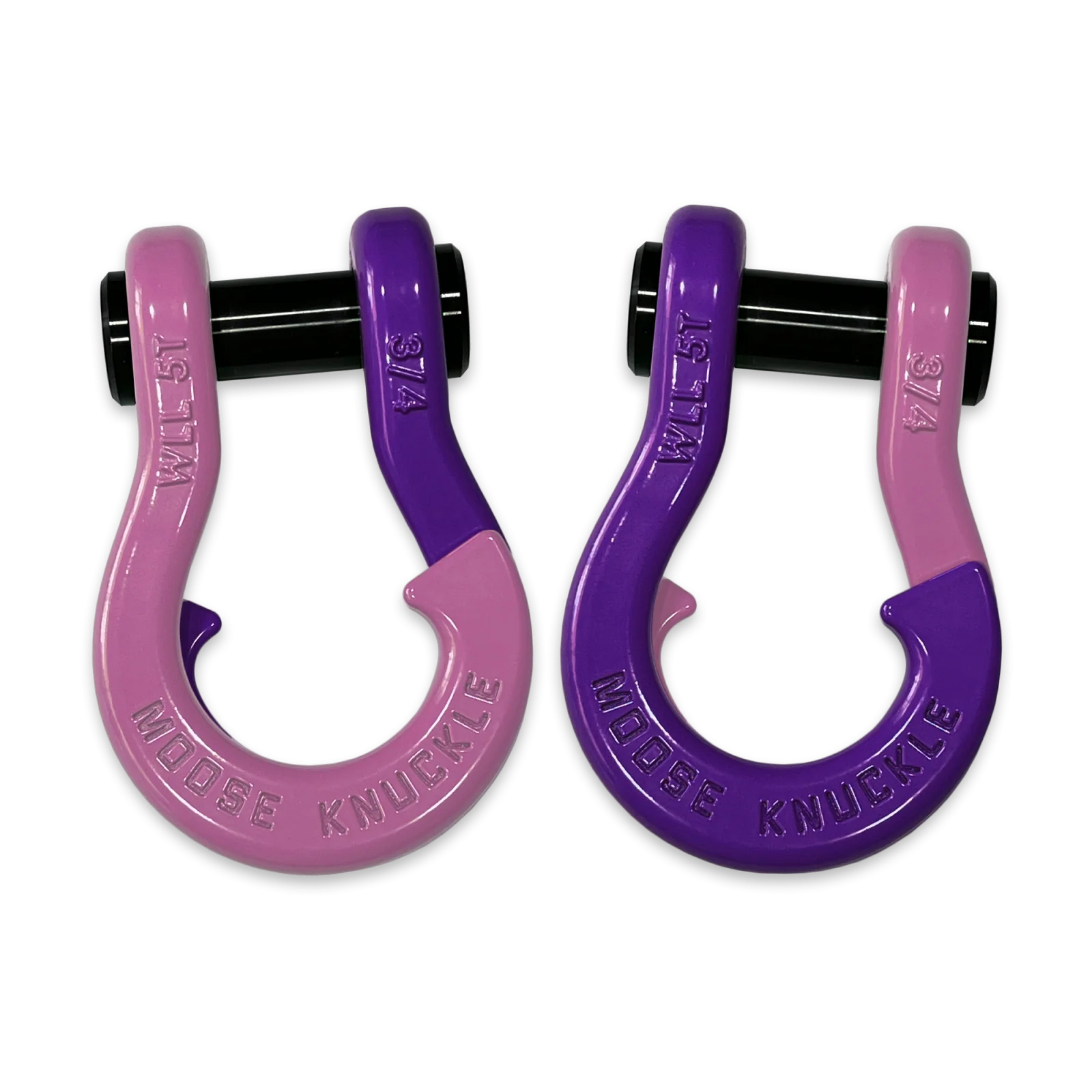 Jowl Recovery Split Shackle 3/4 Pretty Pink and Grape Escape Combo Moose Knuckle Offroad - FN000020-135 - Moose Knuckle Offroad