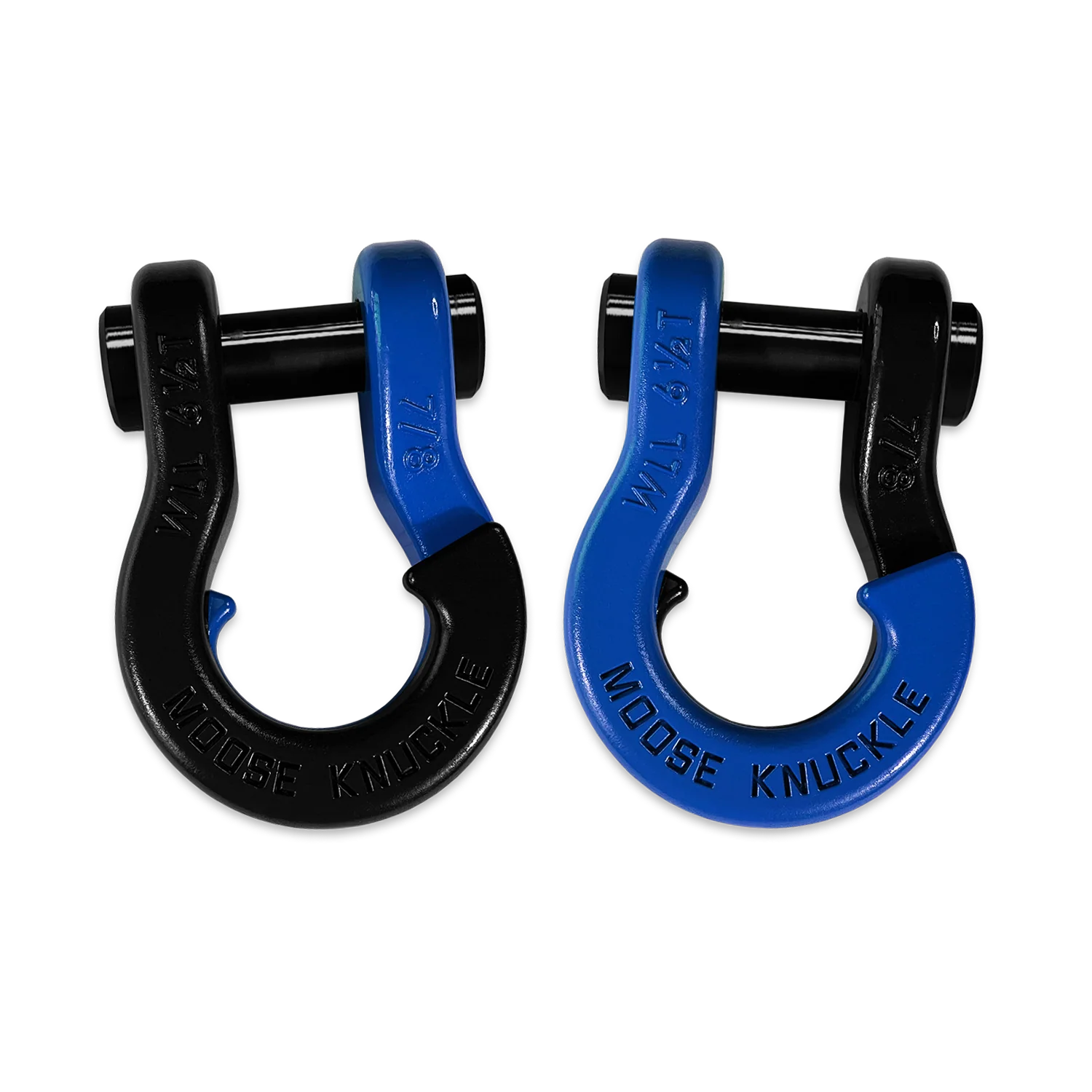 Jowl Recovery Split Shackle 7/8 Black Hole and Blue Balls Combo Moose Knuckle Offroad - FN000047-019 - Moose Knuckle Offroad