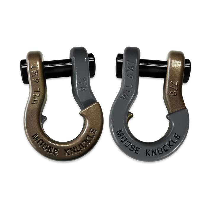 Jowl Recovery Split Shackle 7/8 Buff Bronze and Gun Gray Combo Moose Knuckle Offroad - FN000047-214 - Moose Knuckle Offroad