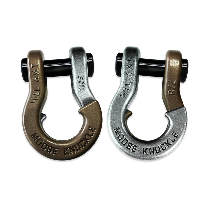 Jowl Recovery Split Shackle 7/8 Buff Bronze and Nice Gal Combo Moose Knuckle Offroad - FN000047-224 - Moose Knuckle Offroad