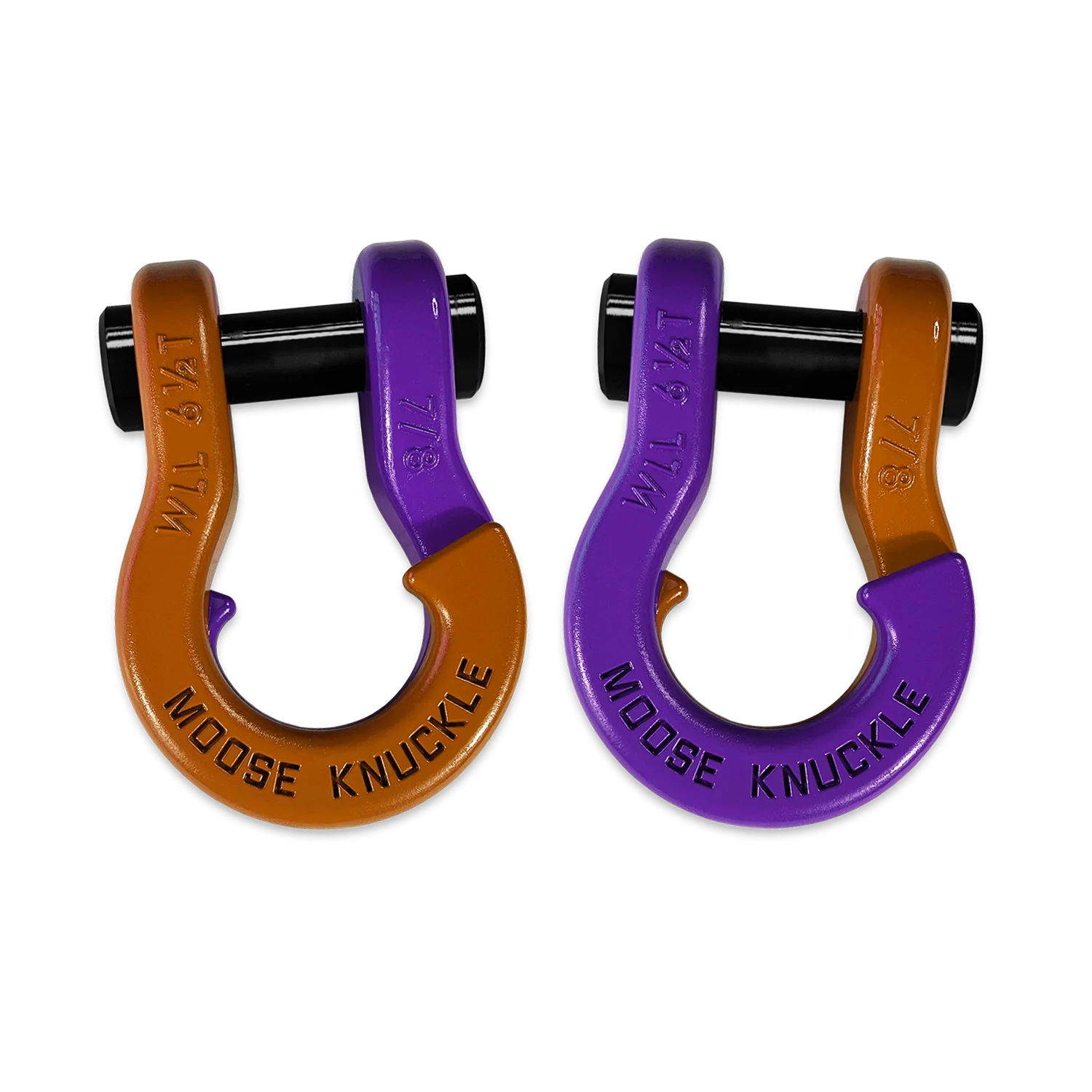 Jowl Recovery Split Shackle 7/8 Obscene Orange and Grape Escape Combo Moose Knuckle Offroad - FN000047-117 - Moose Knuckle Offroad