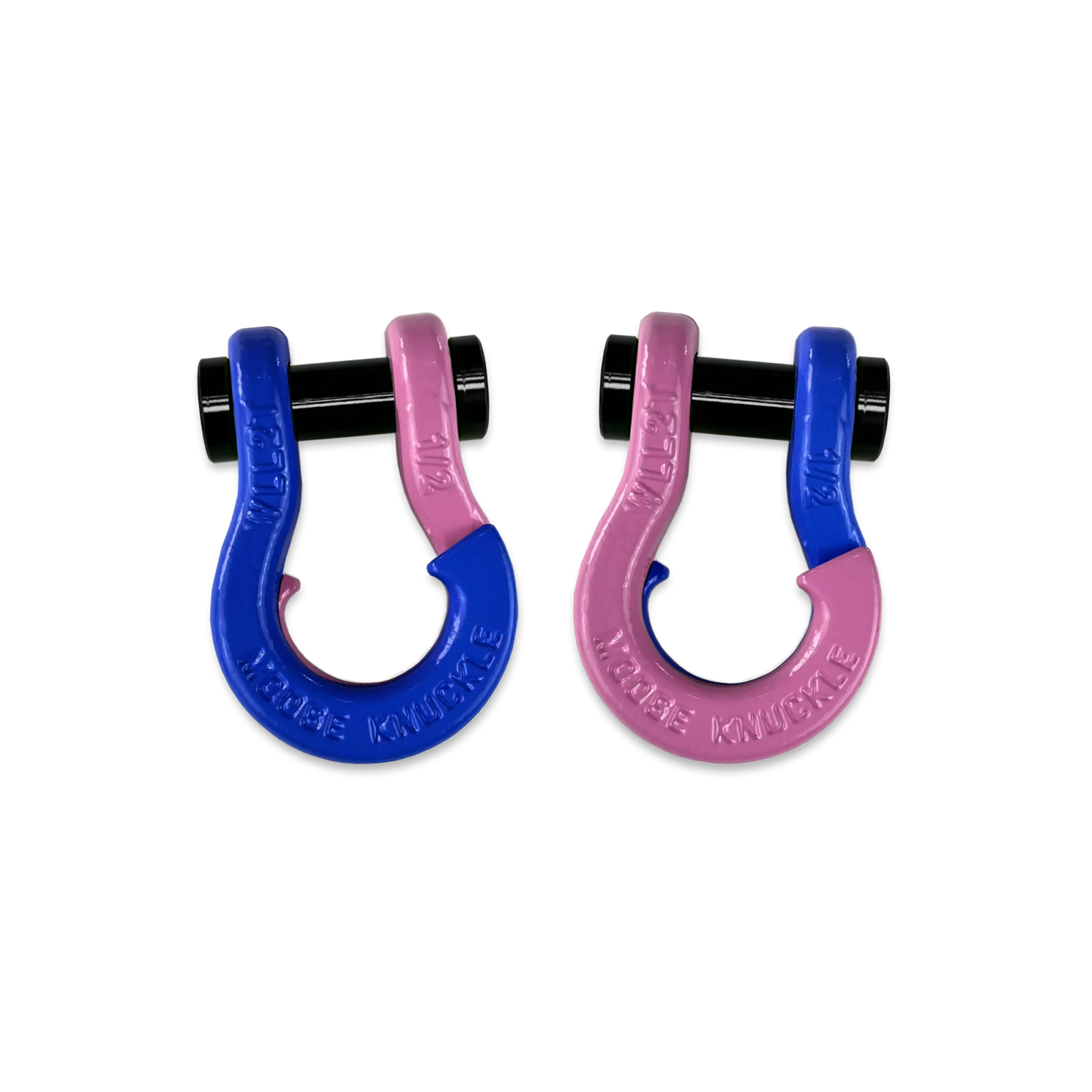 Jowl SxS Recovery Split Shackle 1/2 Blue Balls and Pretty Pink Combo Moose Knuckle Offroad - FN000026-080 - Moose Knuckle Offroad