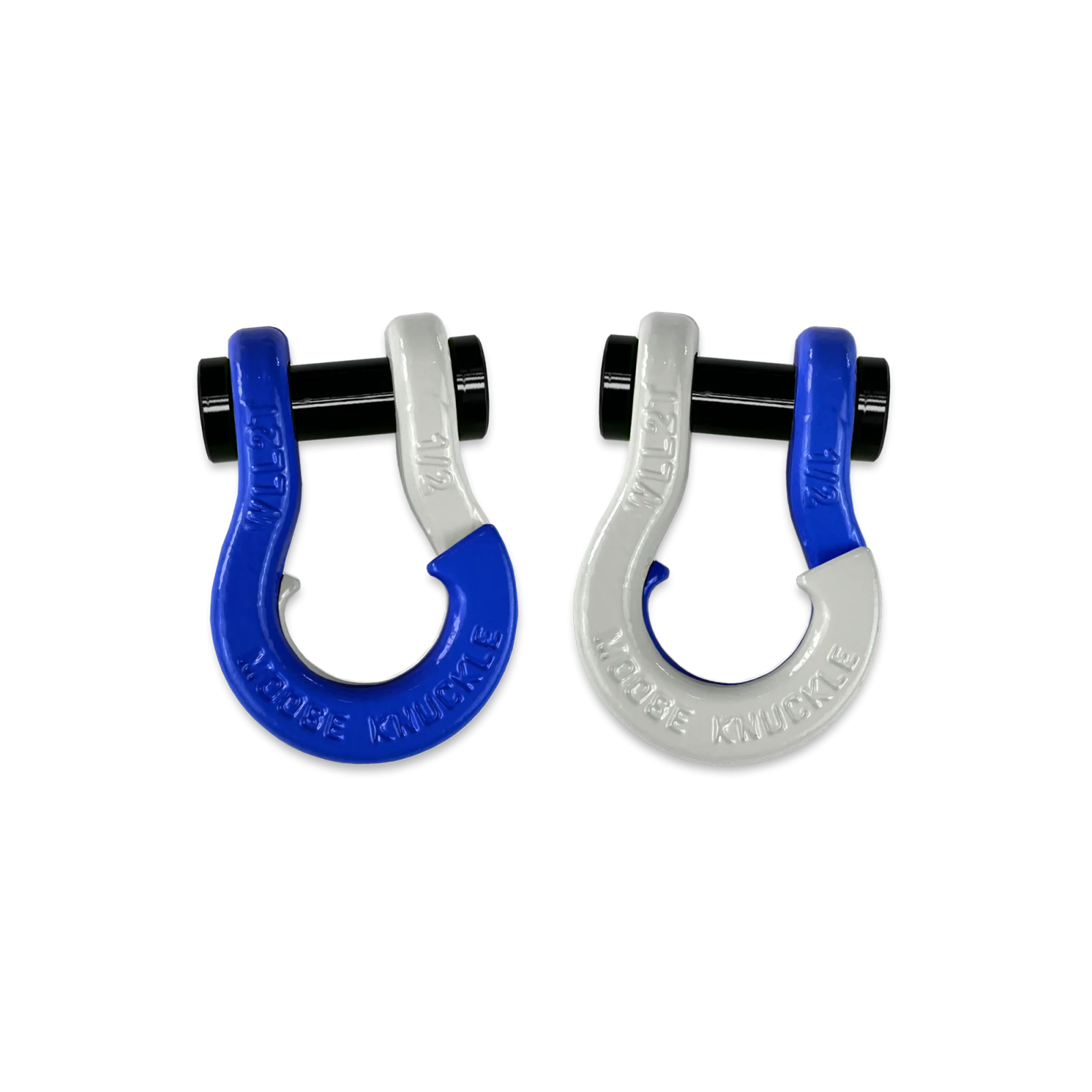 Jowl SxS Recovery Split Shackle 1/2 Blue Balls and Pure White Combo Moose Knuckle Offroad - FN000026-074 - Moose Knuckle Offroad