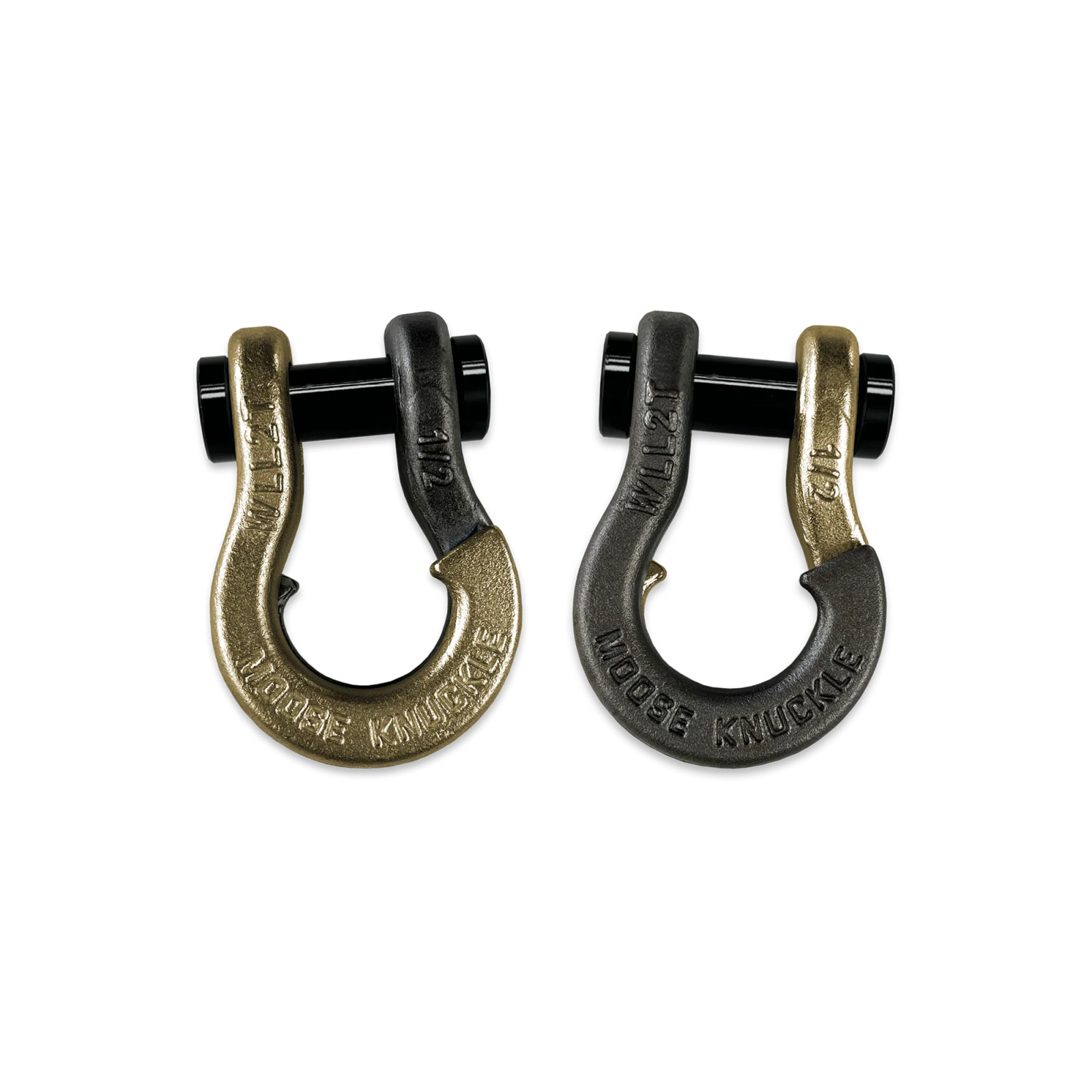 Jowl SxS Recovery Split Shackle 1/2 Brass Knuckle and Raw Dog Combo Moose Knuckle Offroad - FN000026-182 - Moose Knuckle Offroad