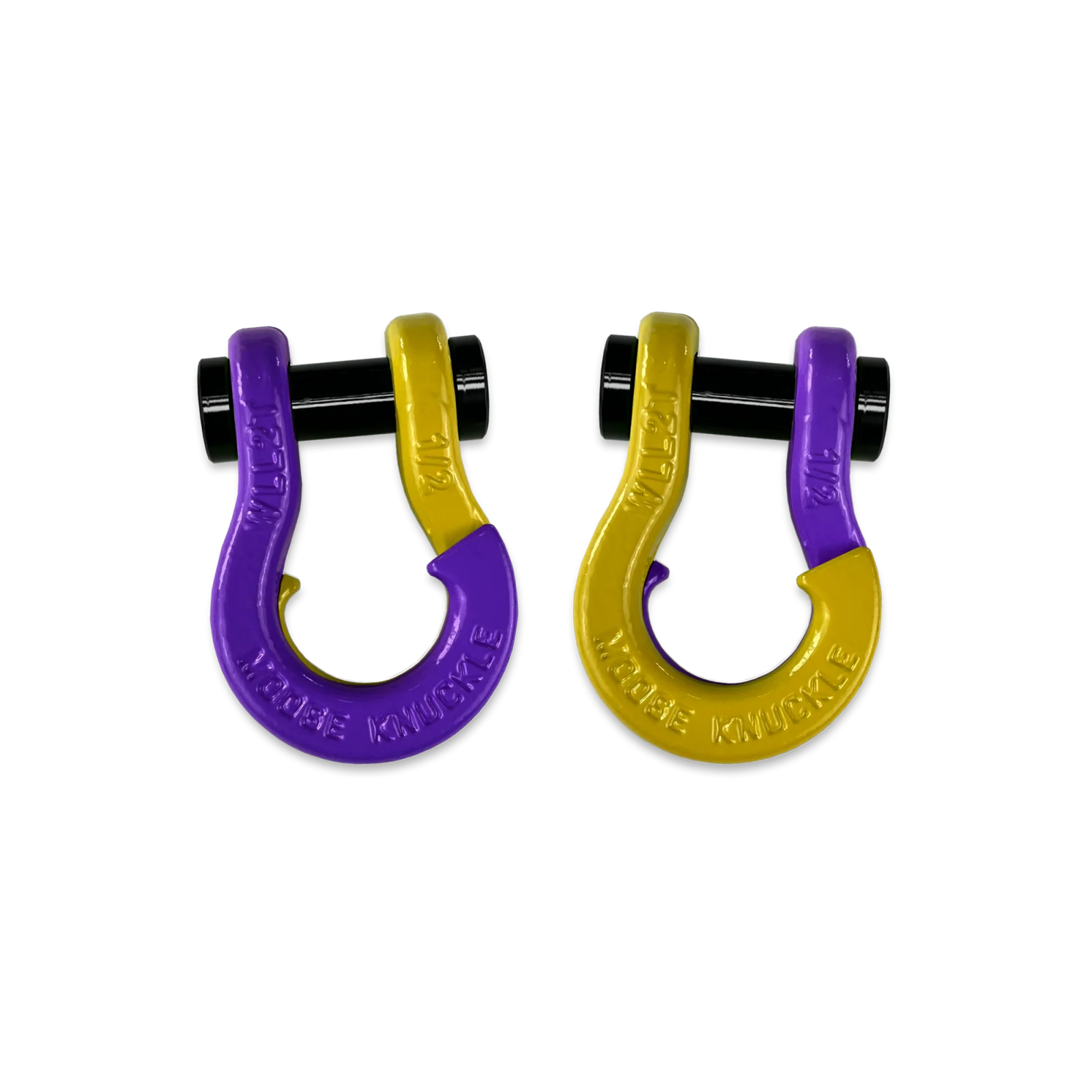 Jowl SxS Recovery Split Shackle 1/2 Grape Escape and Detonator Yellow Combo Moose Knuckle Offroad - FN000026-063 - Moose Knuckle Offroad