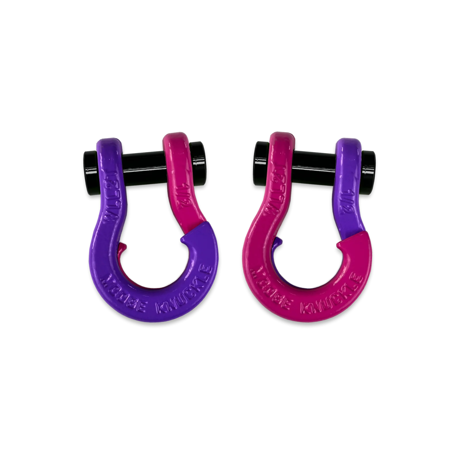 Jowl SxS Recovery Split Shackle 1/2 Grape Escape and Pogo Pink Combo Moose Knuckle Offroad - FN000026-067 - Moose Knuckle Offroad