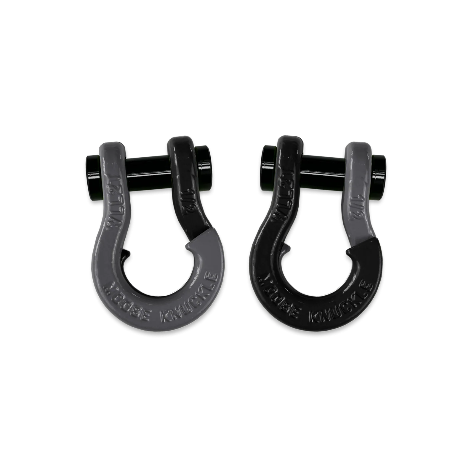 Jowl SxS Recovery Split Shackle 1/2 Gun Gray and Black Hole Combo Moose Knuckle Offroad - FN000026-030 - Moose Knuckle Offroad