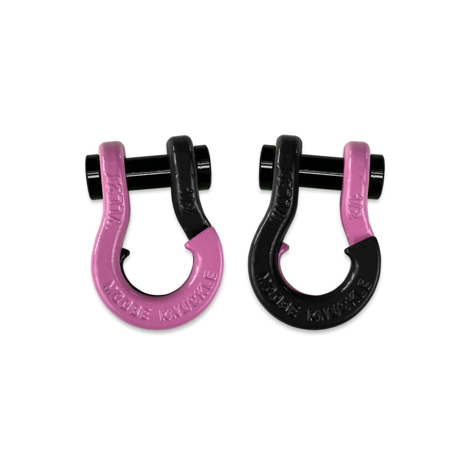 Jowl SxS Recovery Split Shackle 1/2 Pretty Pink and Black Hole Combo Moose Knuckle Offroad - FN000026-142 - Moose Knuckle Offroad