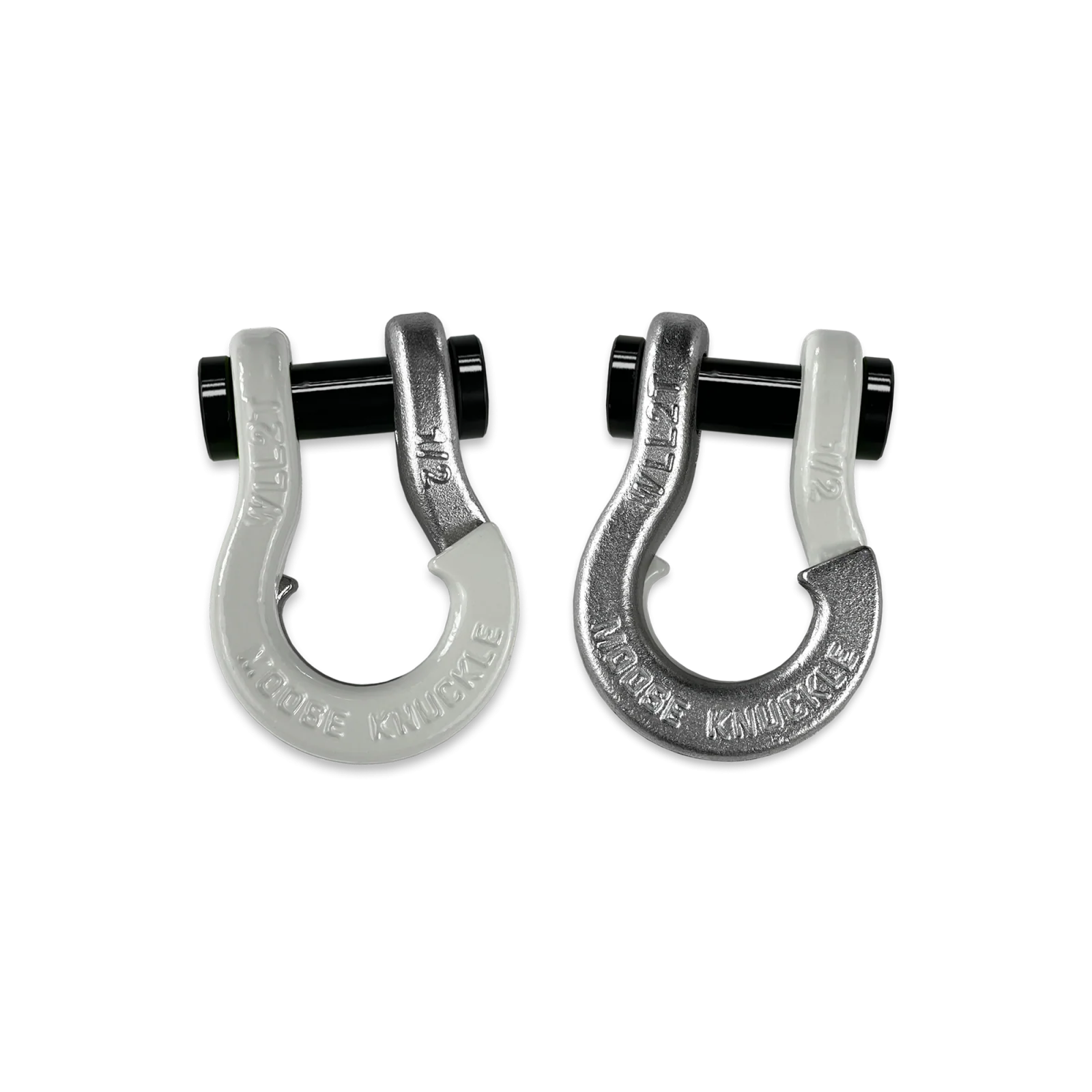 Jowl SxS Recovery Split Shackle 1/2 Pure White and Nice Gal Combo Moose Knuckle Offroad - FN000026-054 - Moose Knuckle Offroad