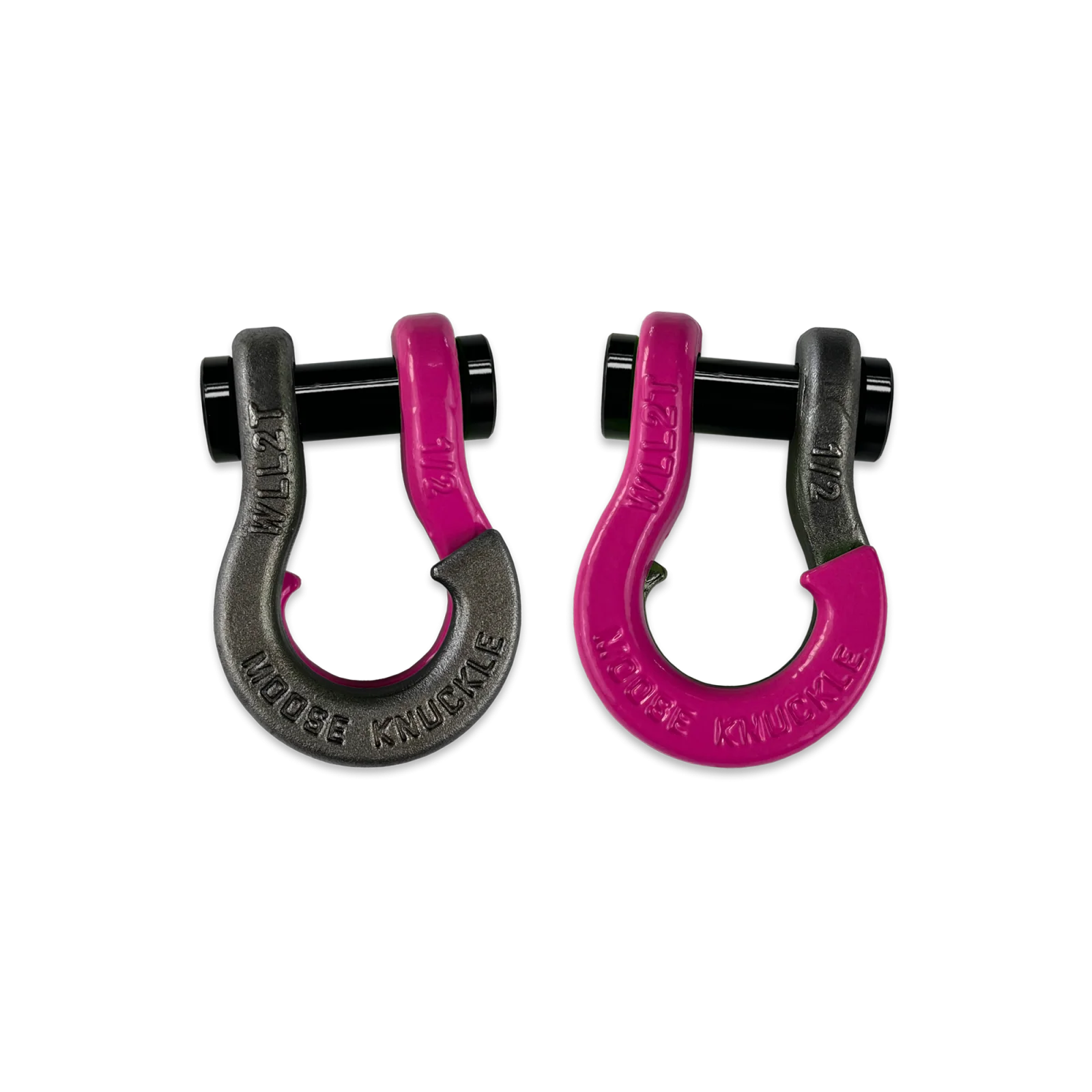 Jowl SxS Recovery Split Shackle 1/2 Raw Dog and Pogo Pink Combo Moose Knuckle Offroad - FN000026-194 - Moose Knuckle Offroad
