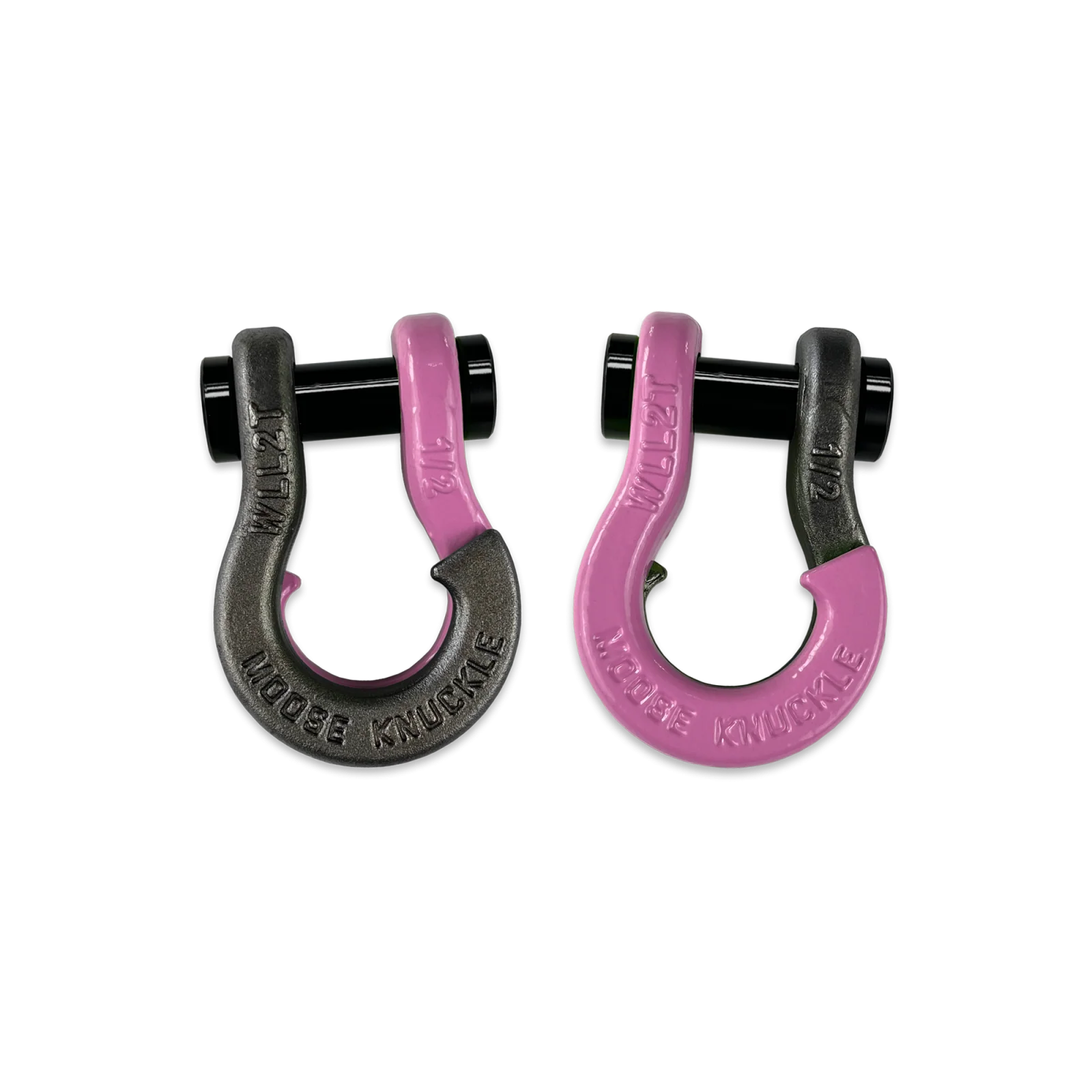 Jowl SxS Recovery Split Shackle 1/2 Raw Dog and Pretty Pink Combo Moose Knuckle Offroad - FN000026-193 - Moose Knuckle Offroad