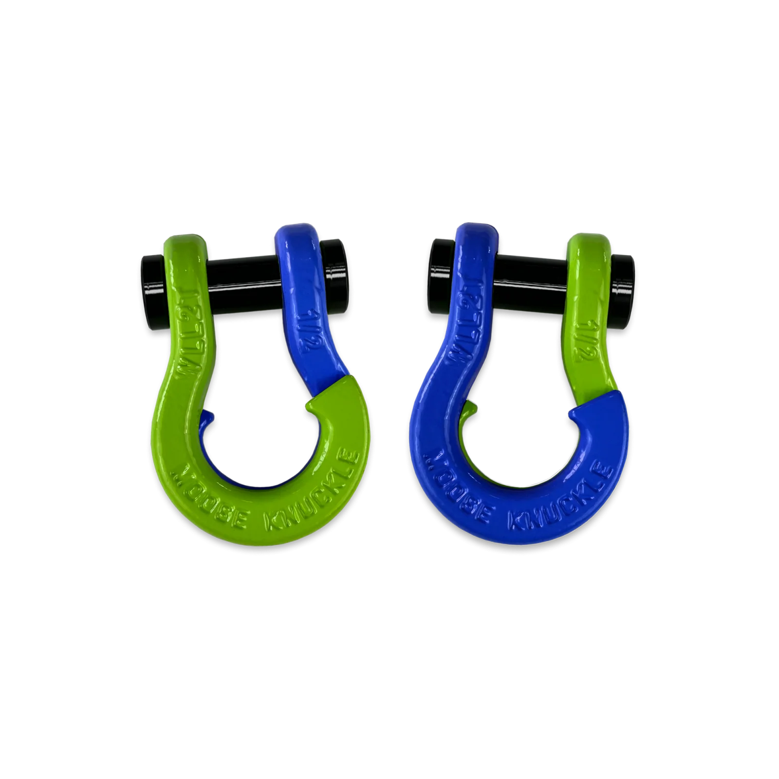 Jowl SxS Recovery Split Shackle 1/2 Sublime Green and Blue Balls Combo Moose Knuckle Offroad - FN000026-090 - Moose Knuckle Offroad