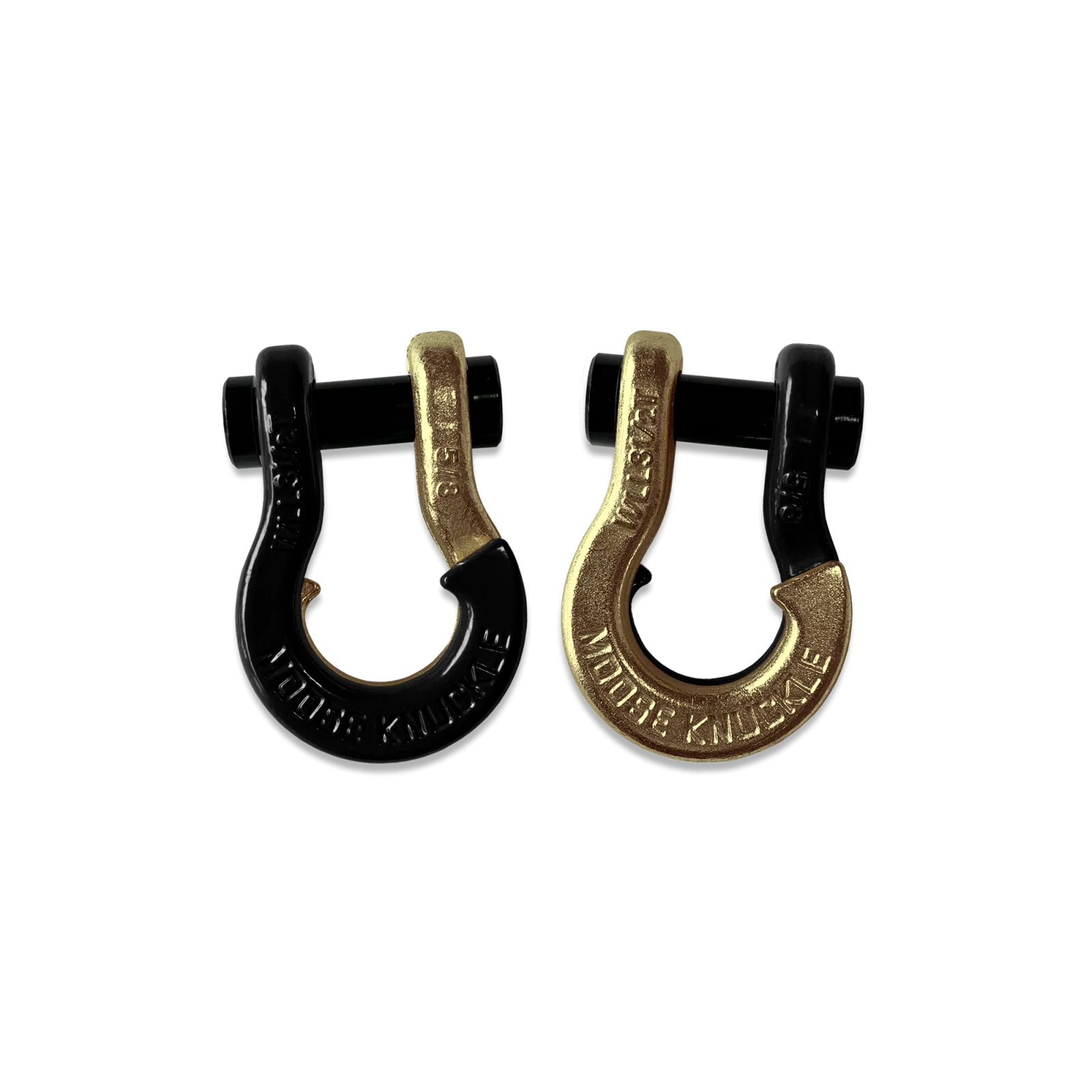 Jowl SxS Recovery Split Shackle 5/8 Black Hole and Brass Knuckle Combo Moose Knuckle Offroad - FN000025-025 - Moose Knuckle Offroad